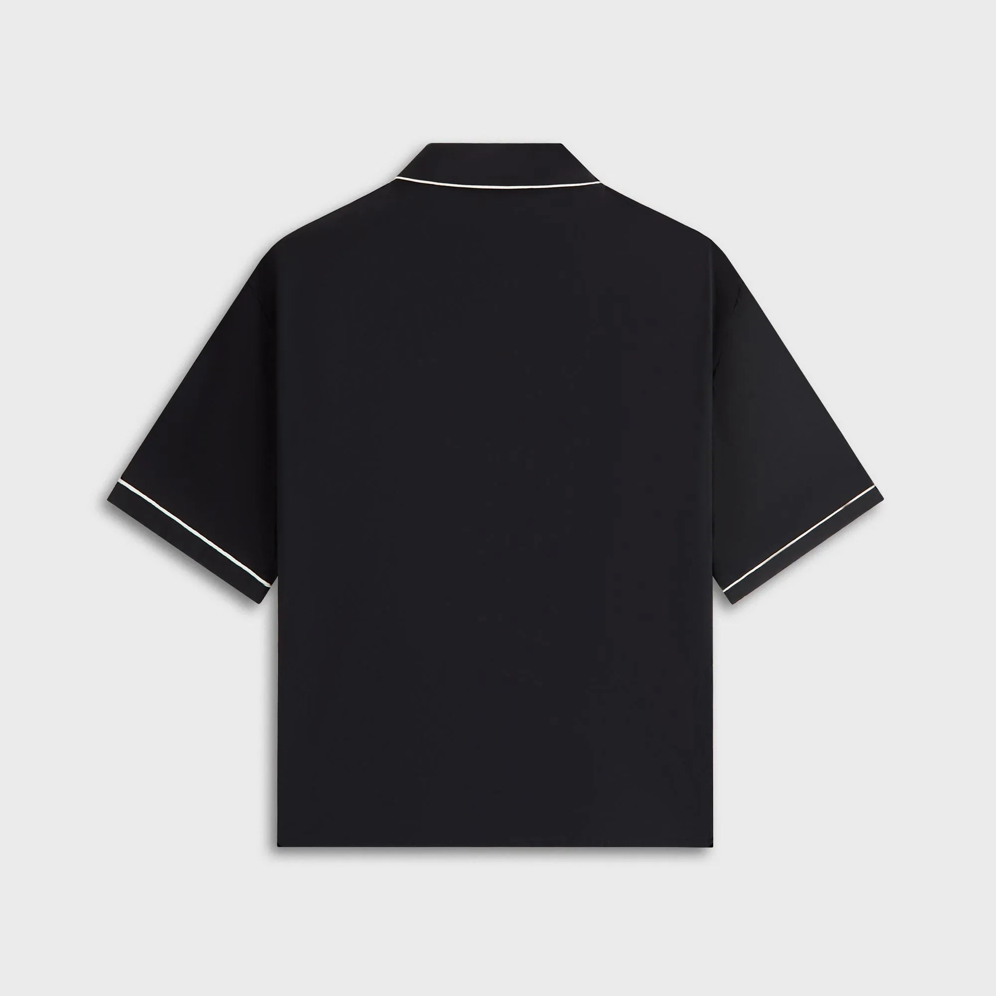 Kith Women Elena Snap Front Shirt - Black Comfort Fit Travel Essential