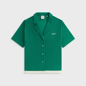 Workwear Style Kith Women Elena Towel Terry Shirt - Newt