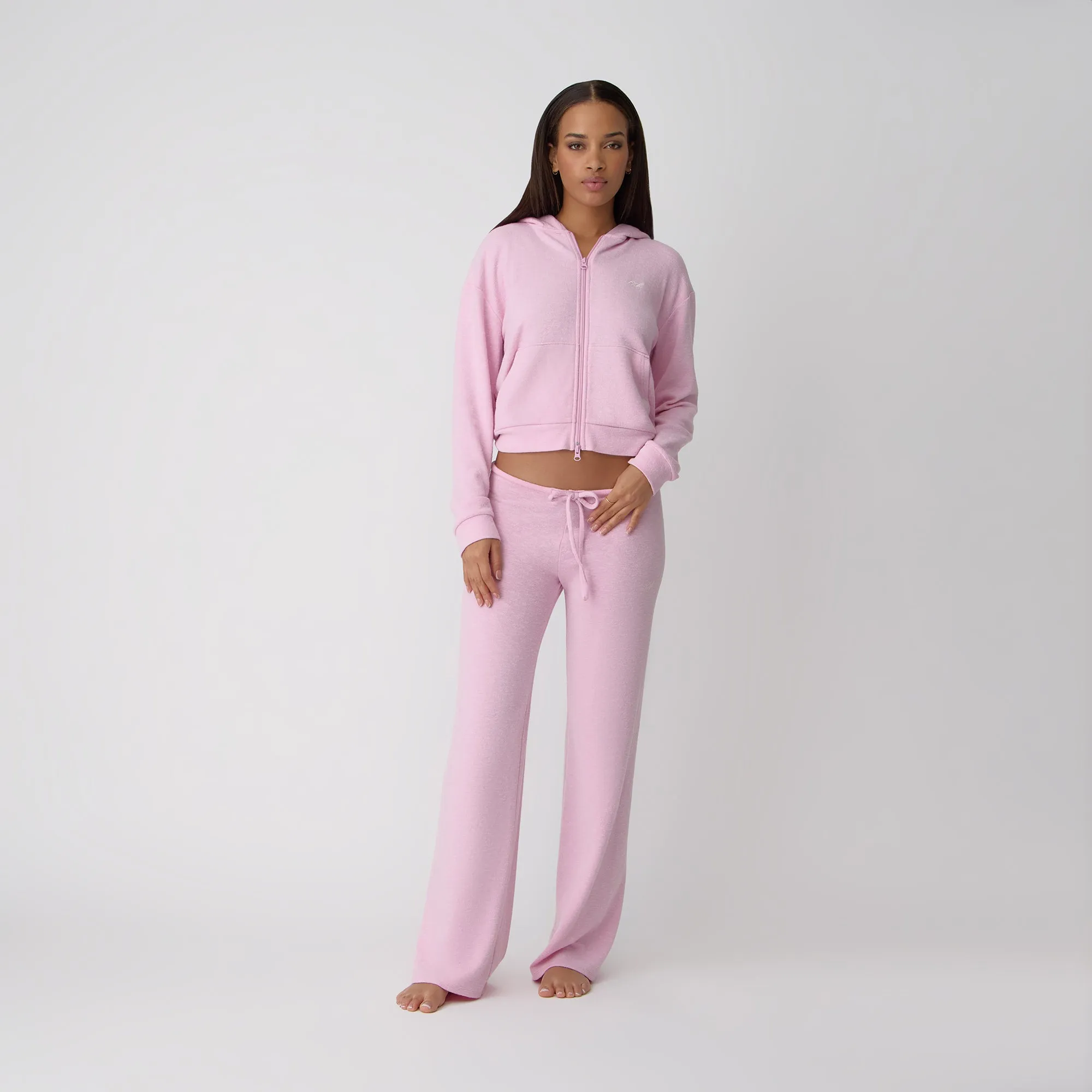 kids' Kith Women Leary Lounge Zip Hoodie - Poppet
