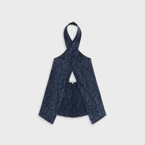 Kith Women Mika Wavy Jacquard Wrap Halter - Nocturnal Quick Smooth