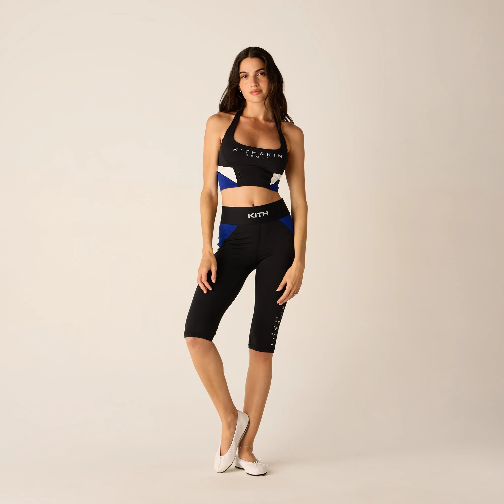 UV Protection Kith Women Nikki Halter Active Tank - Black