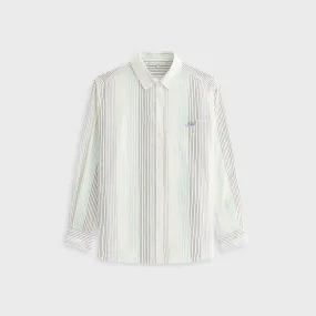 No Bulk Layering System Sustainable fashion Kith Women Ora II Seersucker Shirt - Mykonos