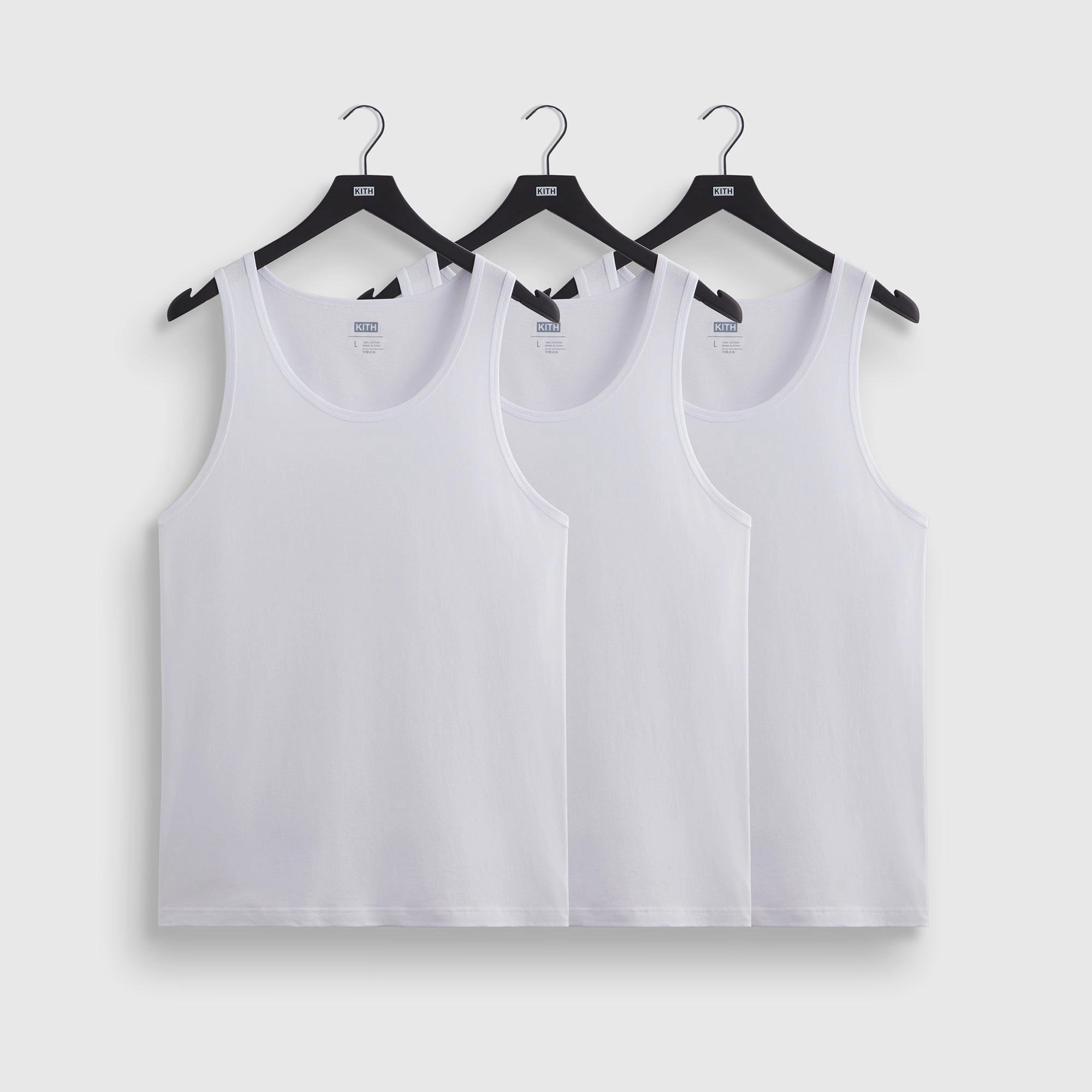 Kith 3-Pack Spencer Tank - White AntibacterialMaterial
