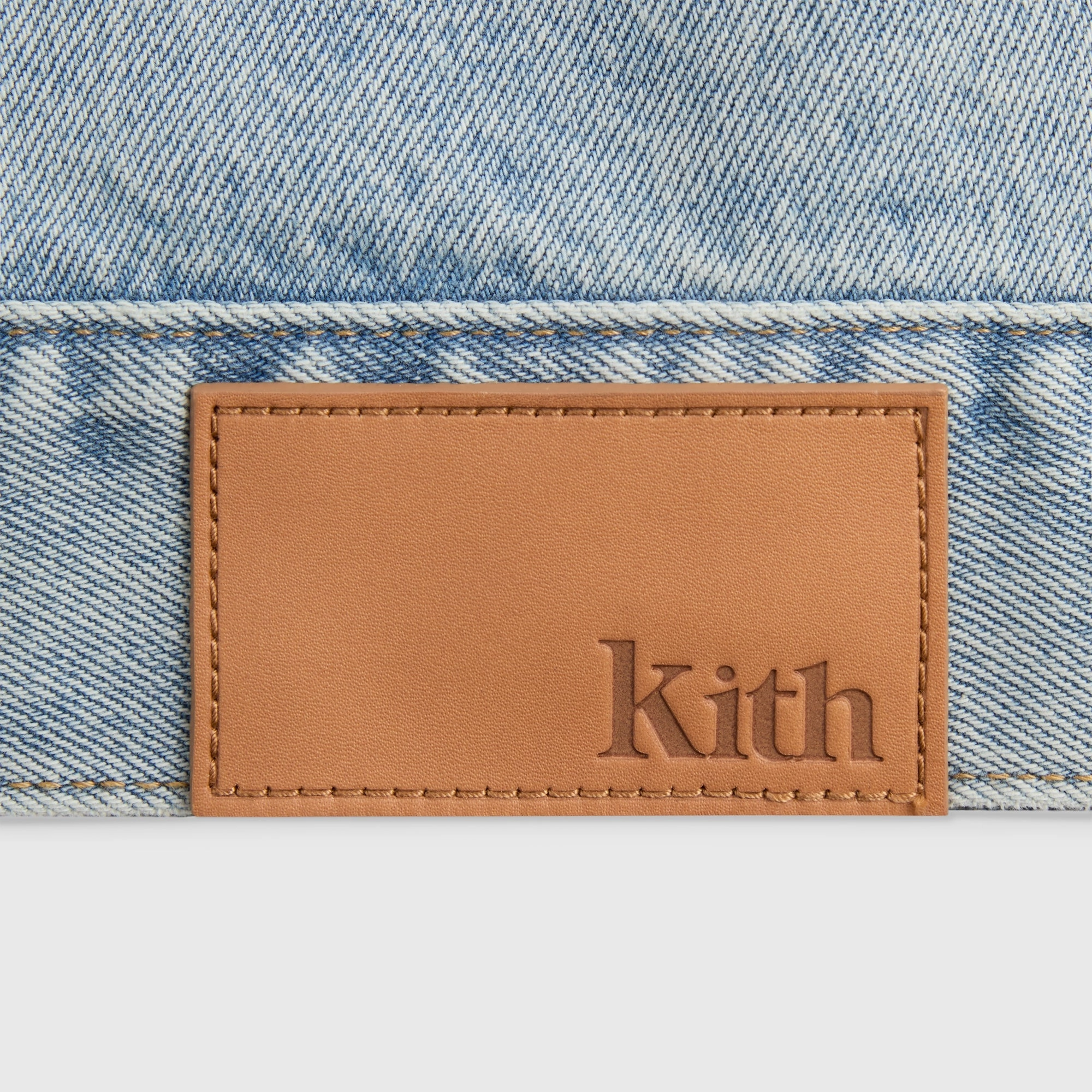 CompactFoldable Weekend Ready Look Kith Alonzo Denim Jacket - Light Indigo