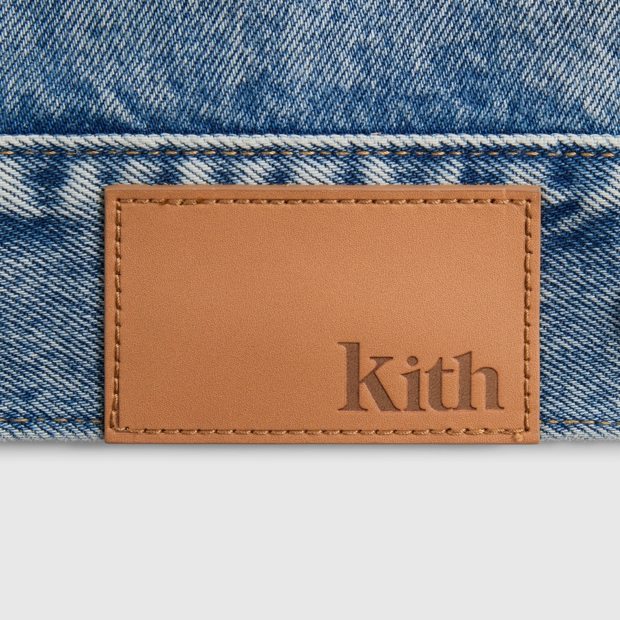 Easy Fit BreathableFabric Kith Alonzo Denim Jacket - Mid Indigo