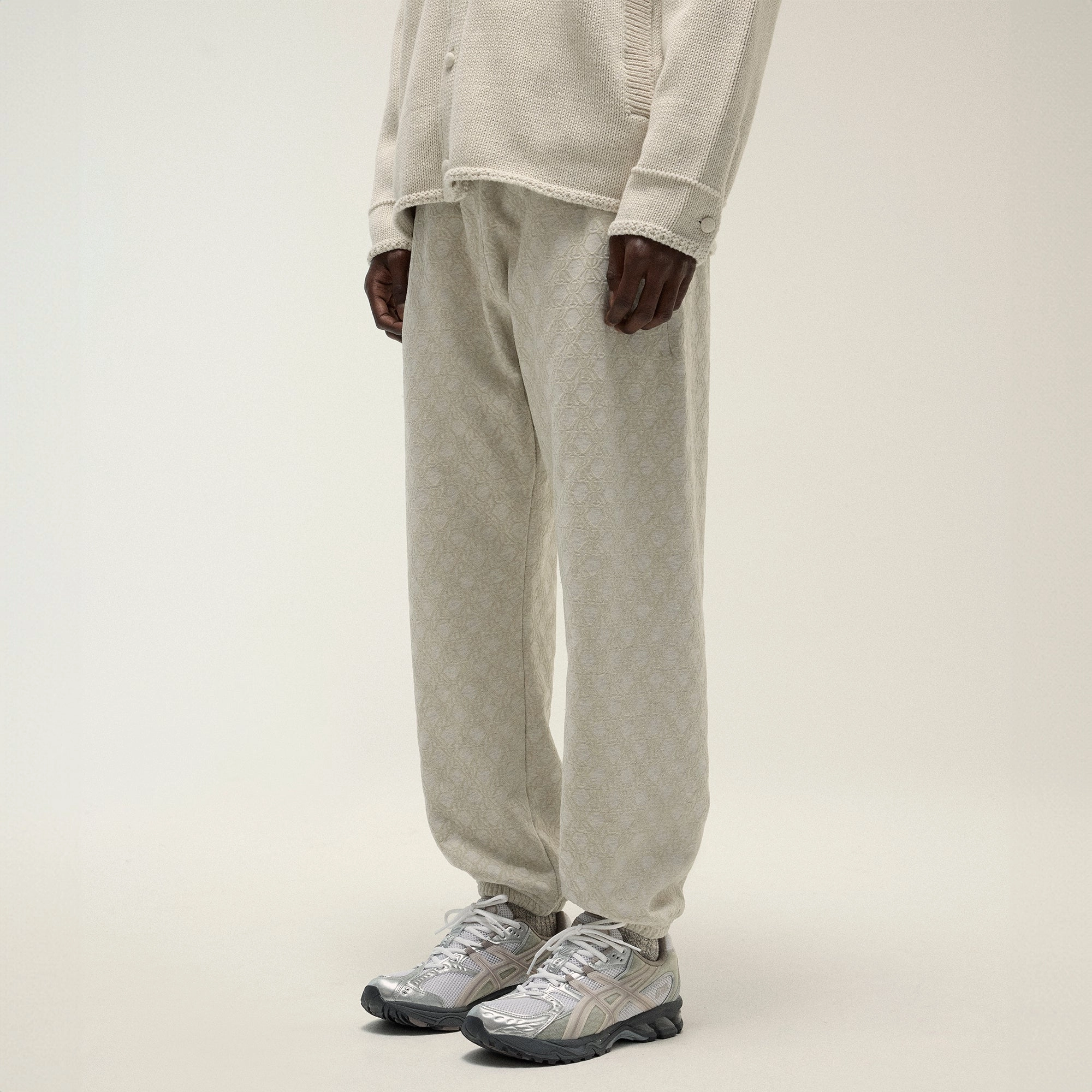 Kith Bonded Fleece Nelson Sweatpant - Sandy Heather Adjustable Drawcord