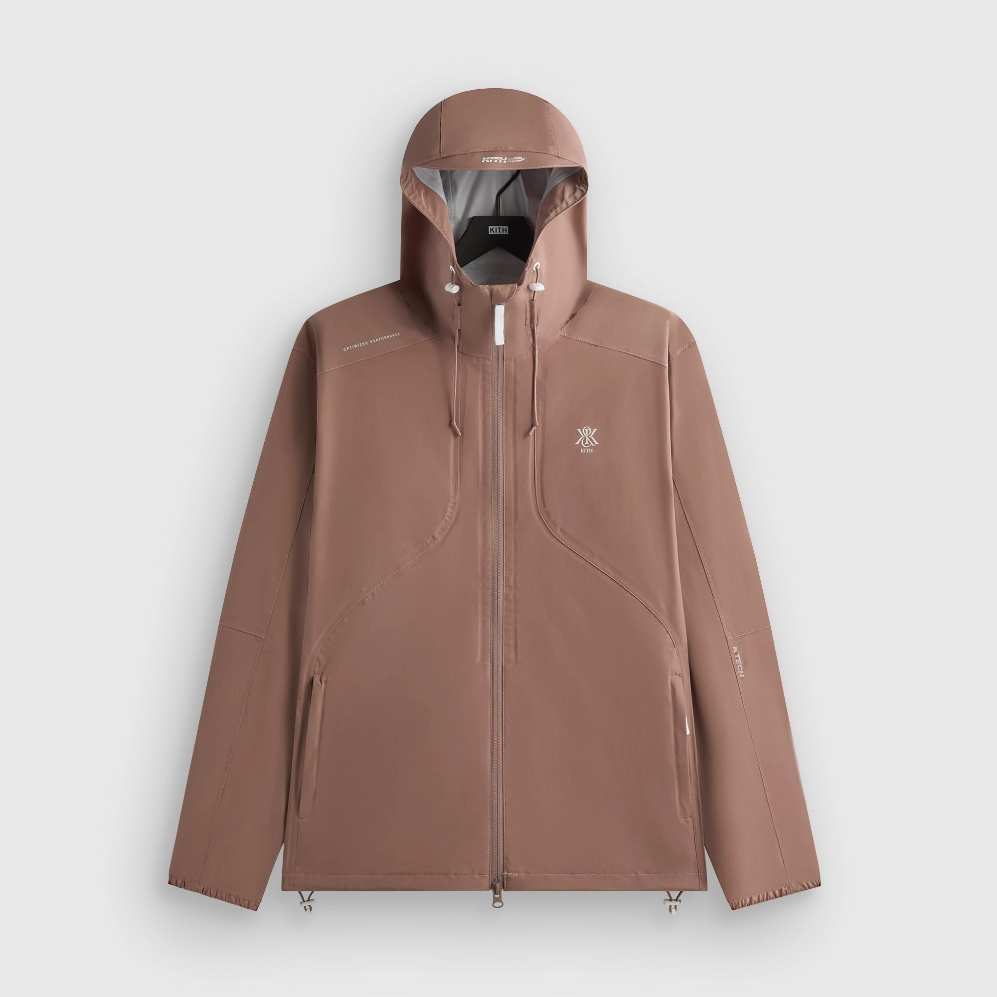 Heat Resistant Fabric Autumn Vibe Kith Bonded Nylon Bolt Jacket - Dusty Mauve