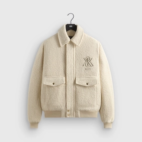 Kith Boucle Hawthorne Flight Jacket - Sandrift Noise Reduced Fabric