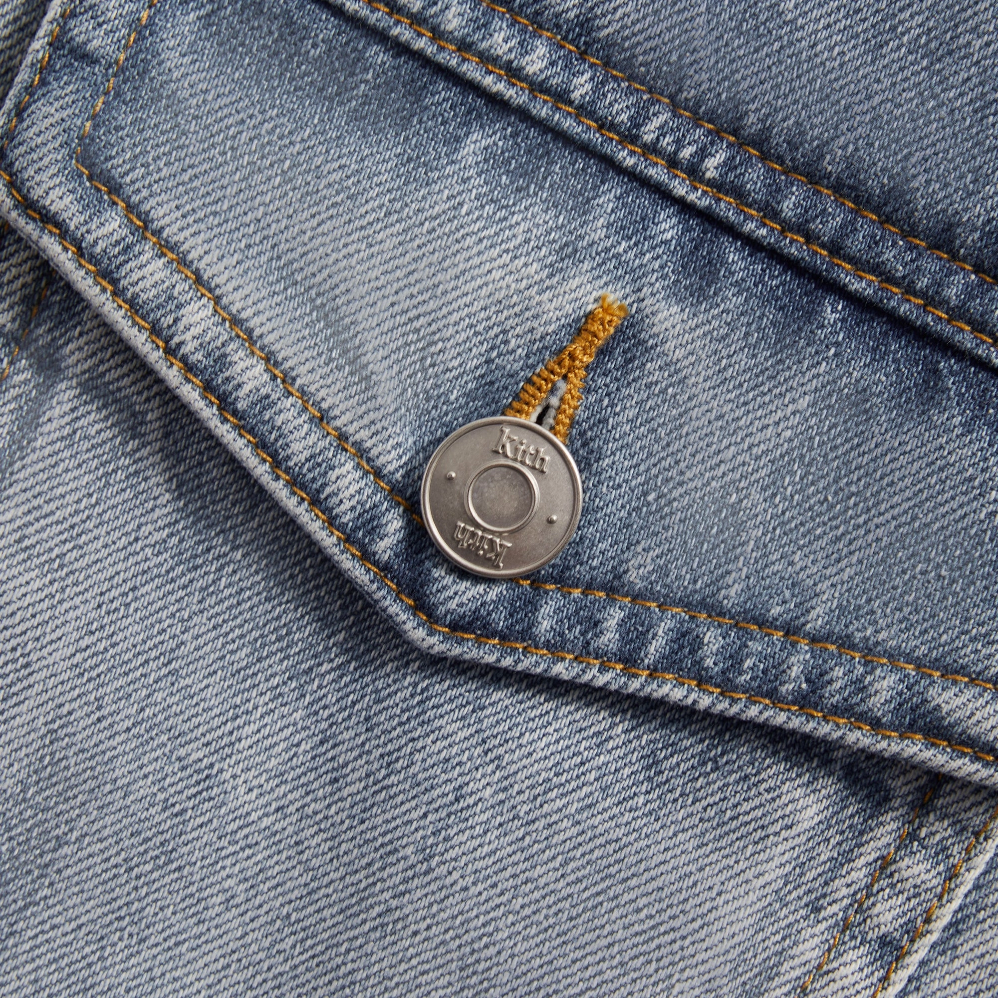 TearResistantFabric Kith Centre Denim Jacket - Light Indigo