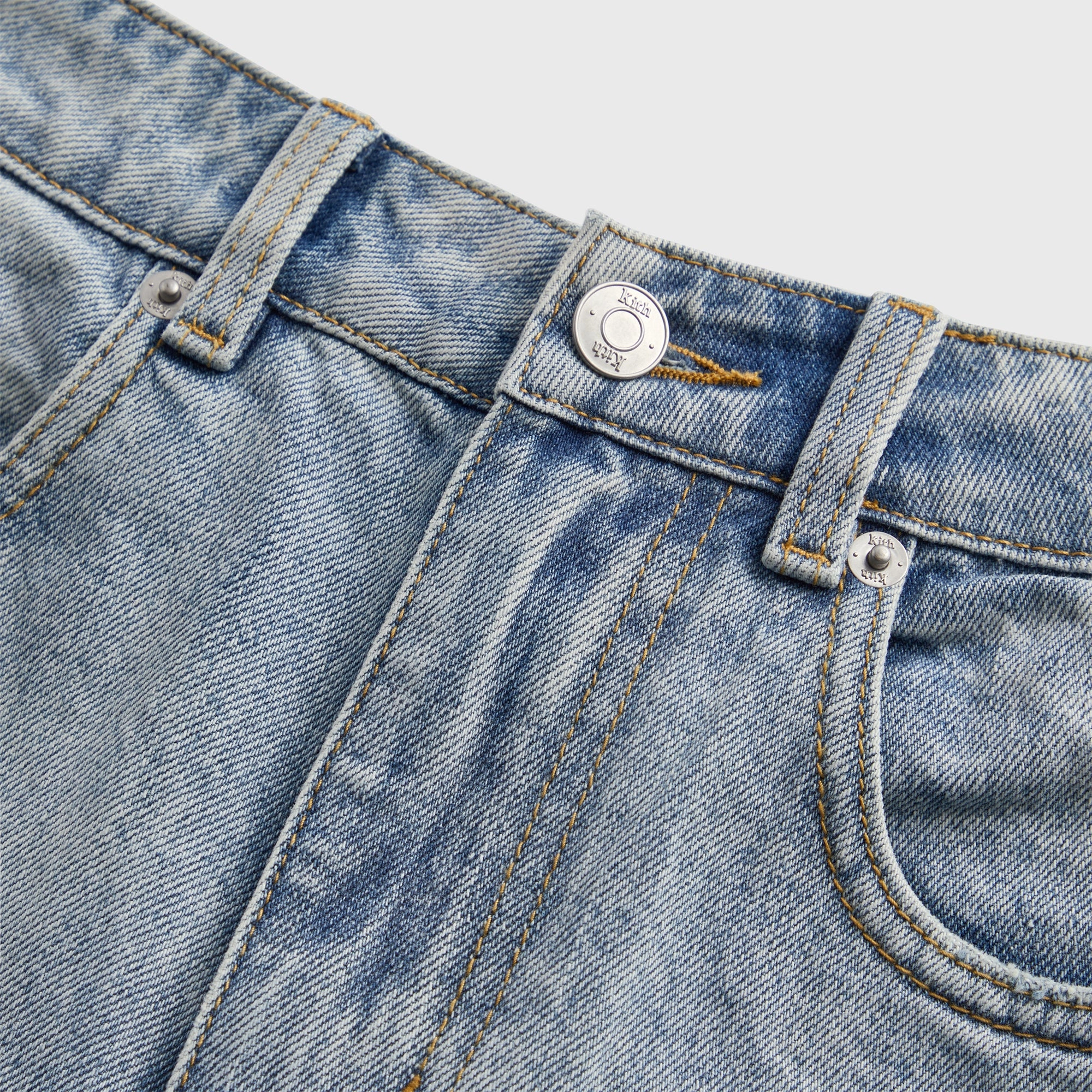 Relaxed Wearable Kith Centre Straight Jean - Light Indigo
