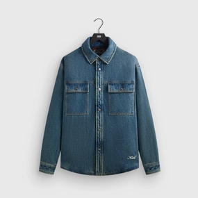 Kith Denim Apollo Shirt Jacket - Luka Wash FleeceLined Sustainable Material