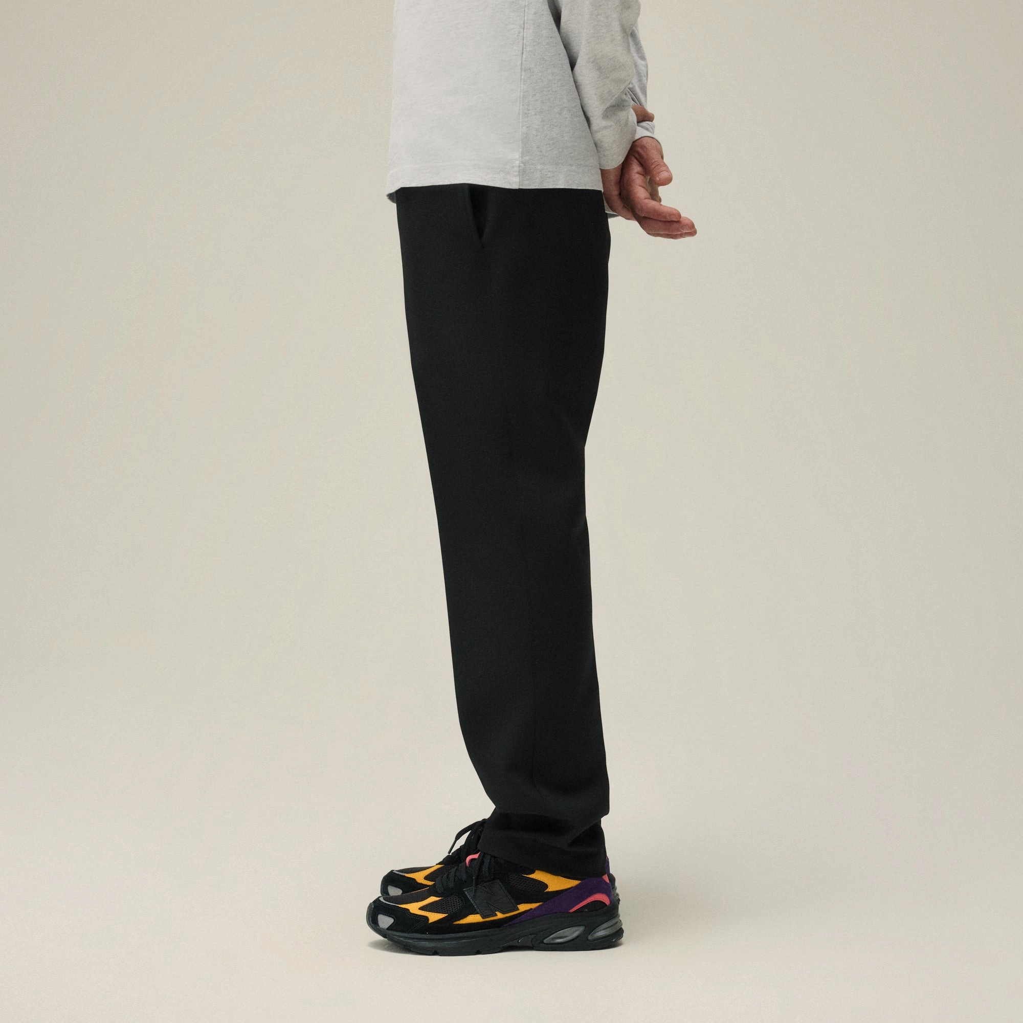 Kith Double Weave Chatham Pant - Black Durable Fit Easy Care Fabric