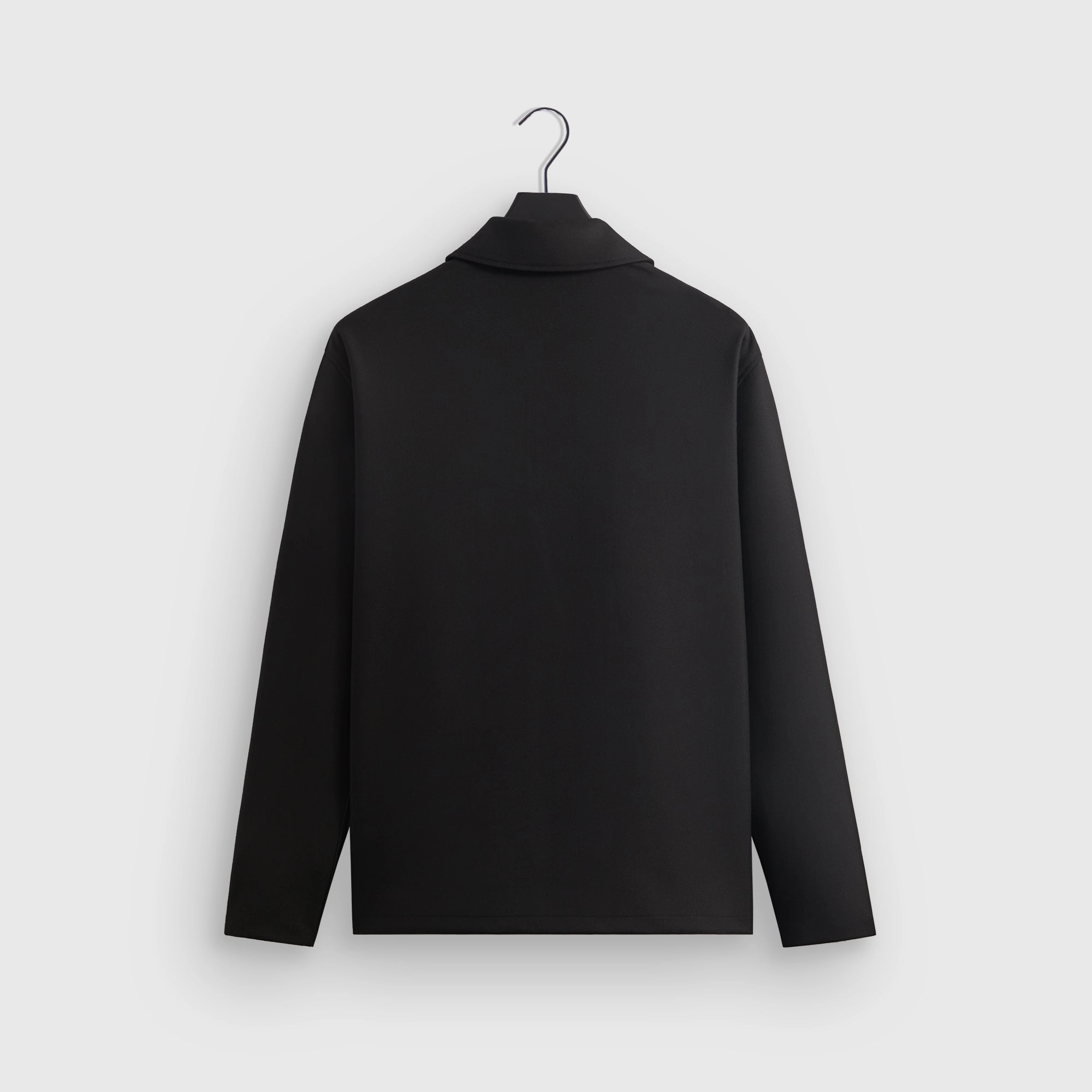 Kith Double Weave Coaches Jacket - Black Regular Fit Cut Shrink resistant