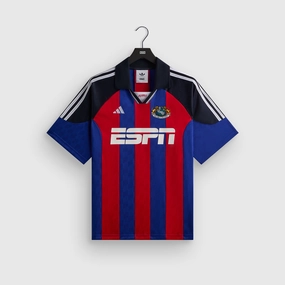 Kith for adidas Football ESPN Jersey - Red / Blue Laser Cut Ventilation Wrinkle Free Travel Fabric