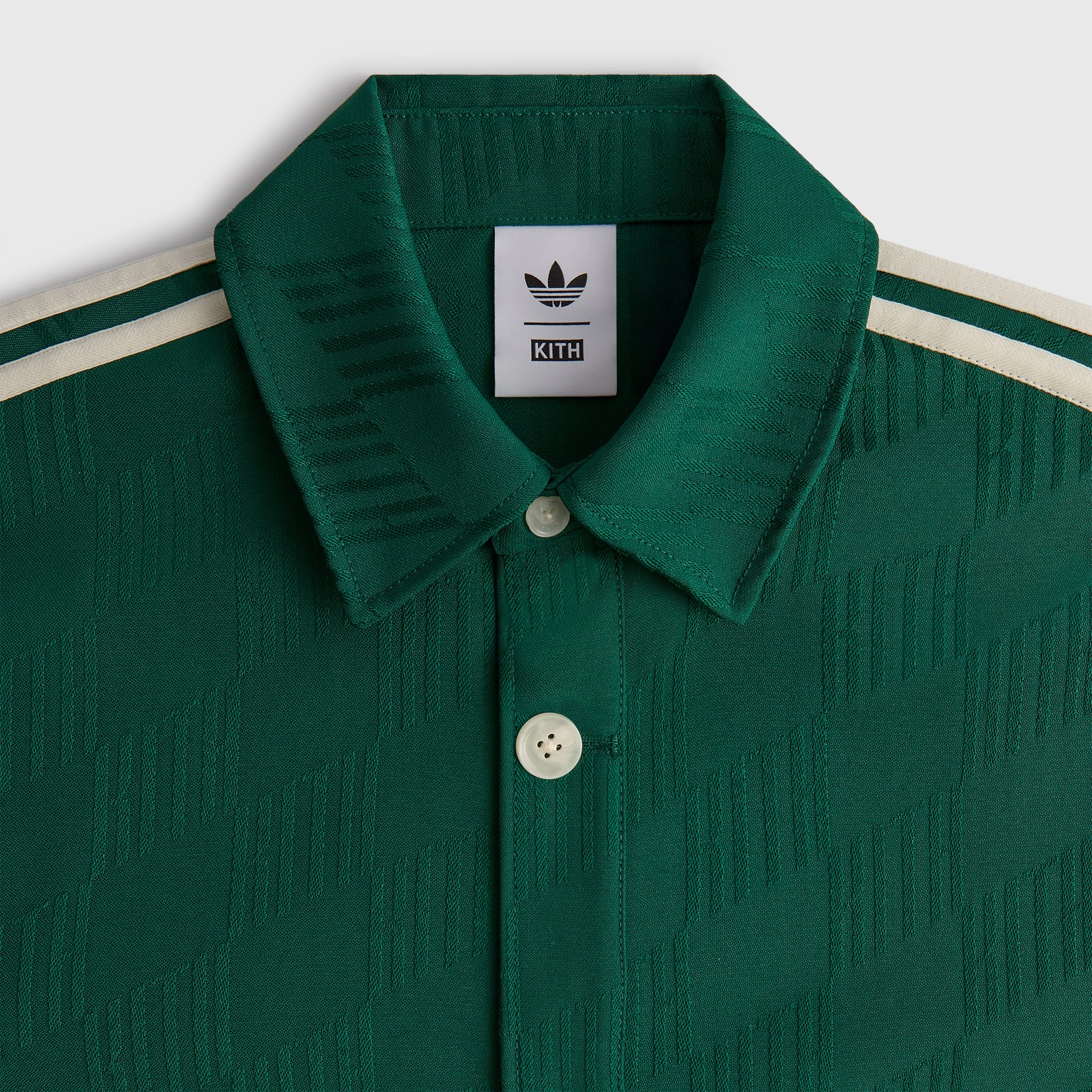 Kith for adidas Football Jacquard Overshirt - Green Eco Friendly Recycled Material