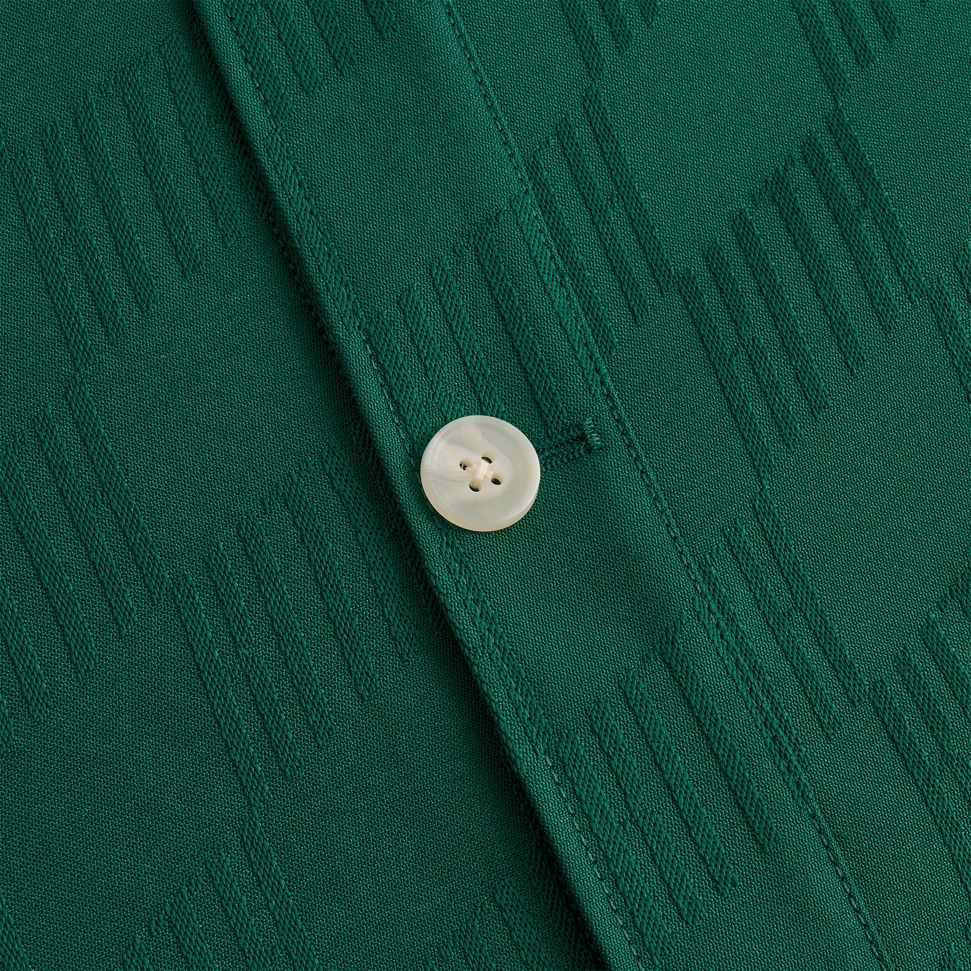 Daily Essential No Roll Collar Technology Kith for adidas Football Jacquard Overshirt - Green