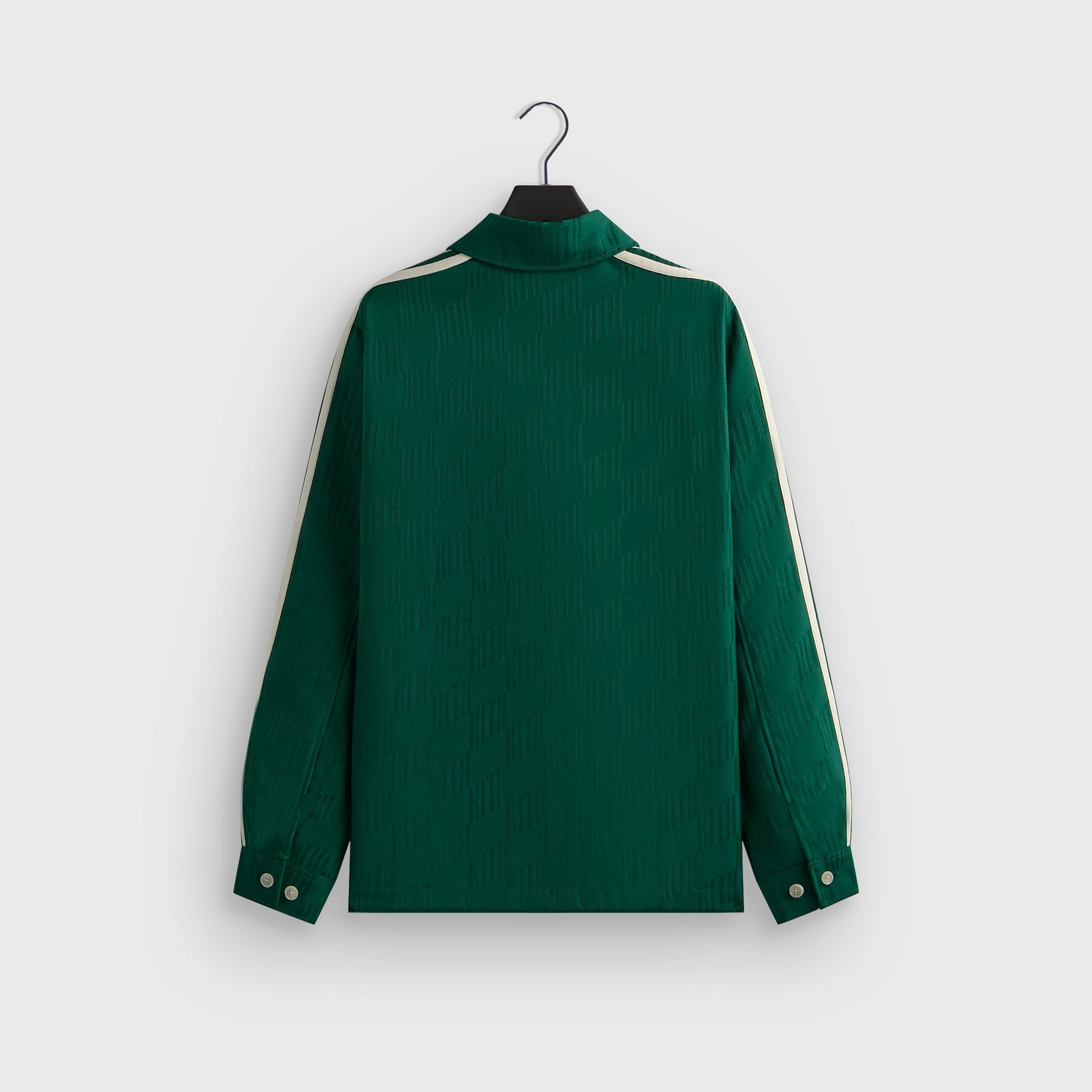 Reinforced Seam Construction Kith for adidas Football Jacquard Overshirt - Green
