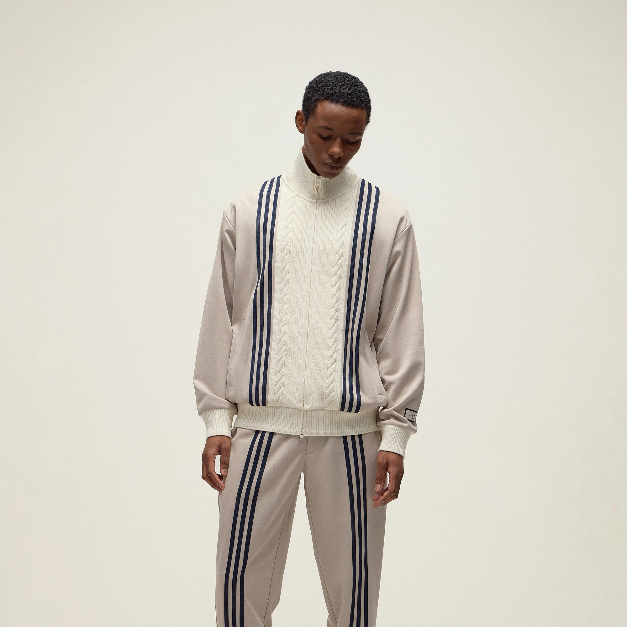 Canvas Make Anti Slip Interior Kith for adidas Football Track Suit Top - Beige