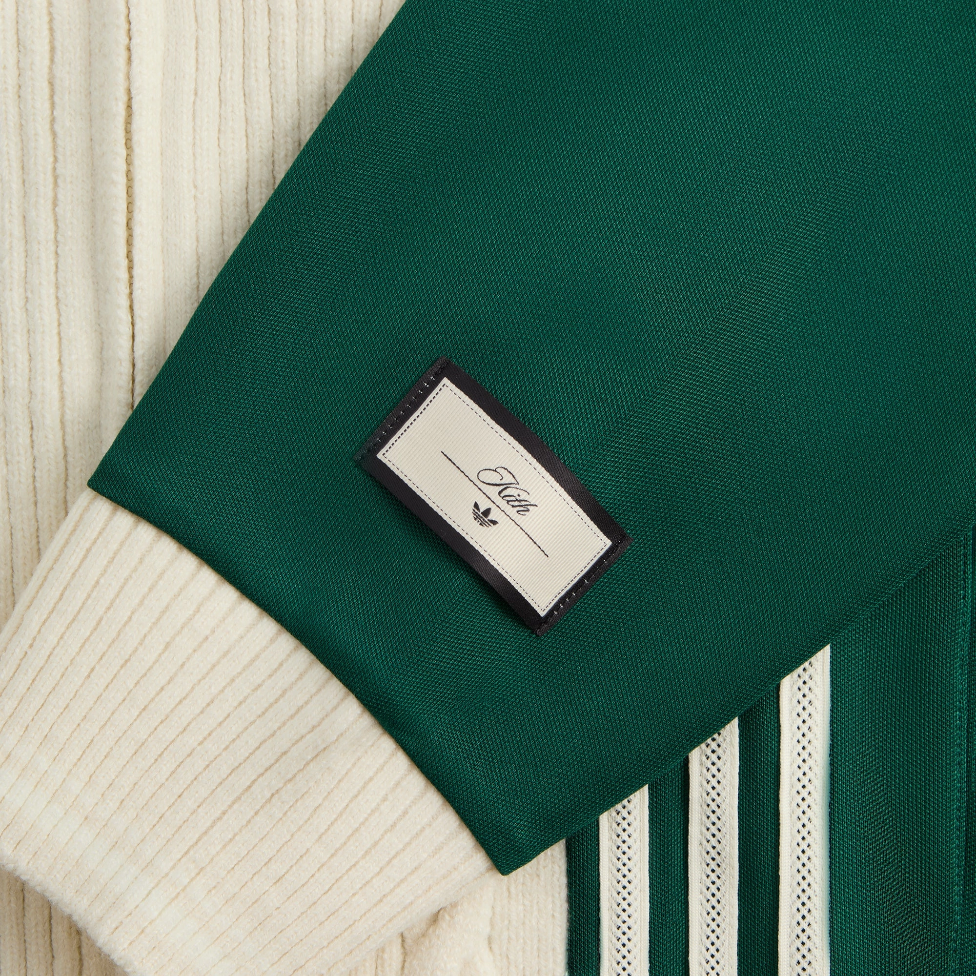Kith for adidas Football Track Suit Top - Green Compact Fit Look