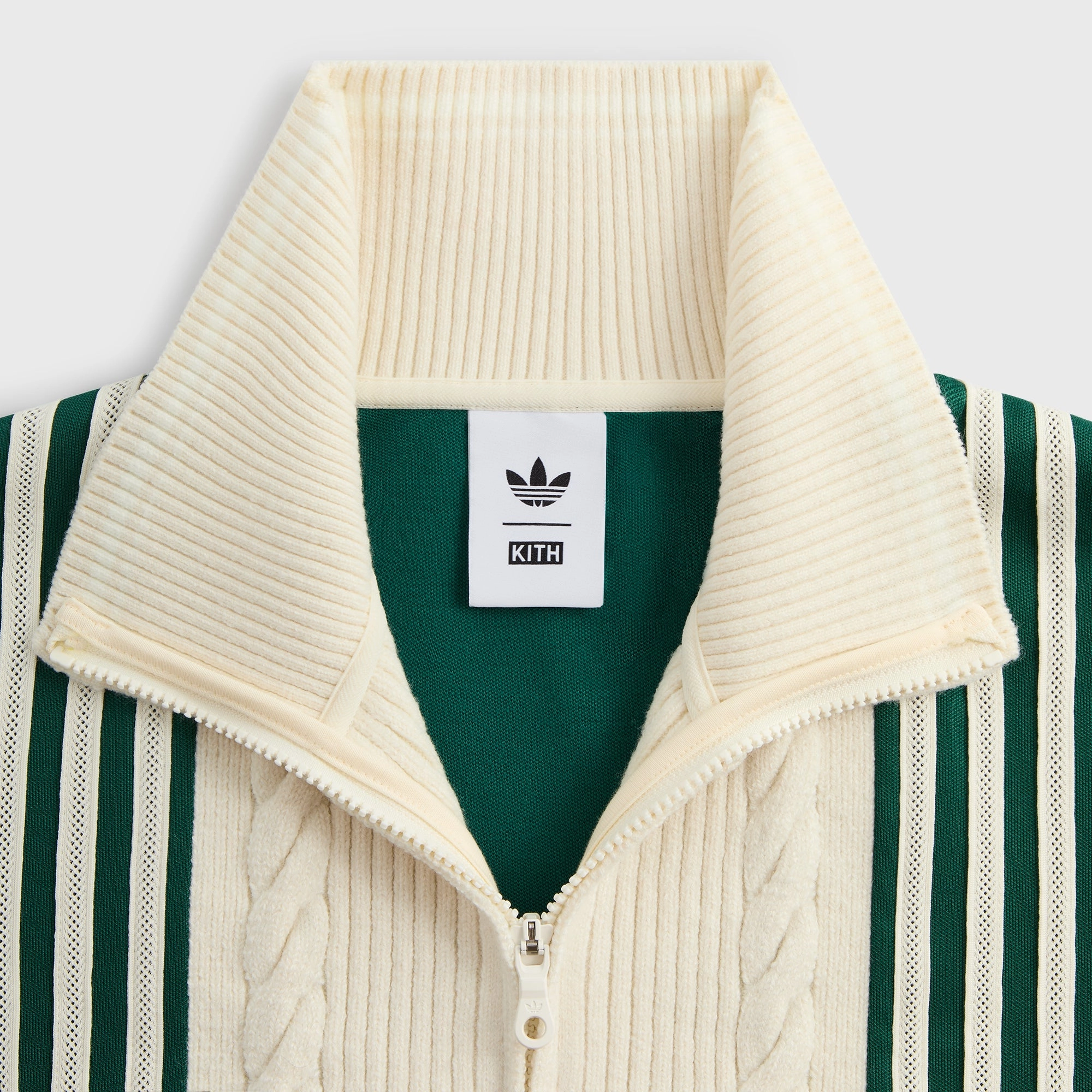 Kith for adidas Football Track Suit Top - Green Commuter Friendly Look Knee Length