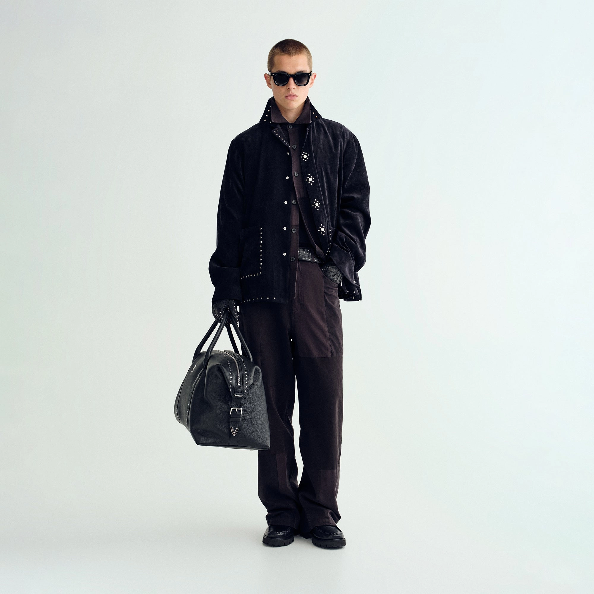 Cozy Comfort Flexible Waistband Kith Garment Dyed Patchwork Prospect Grand - Carbon