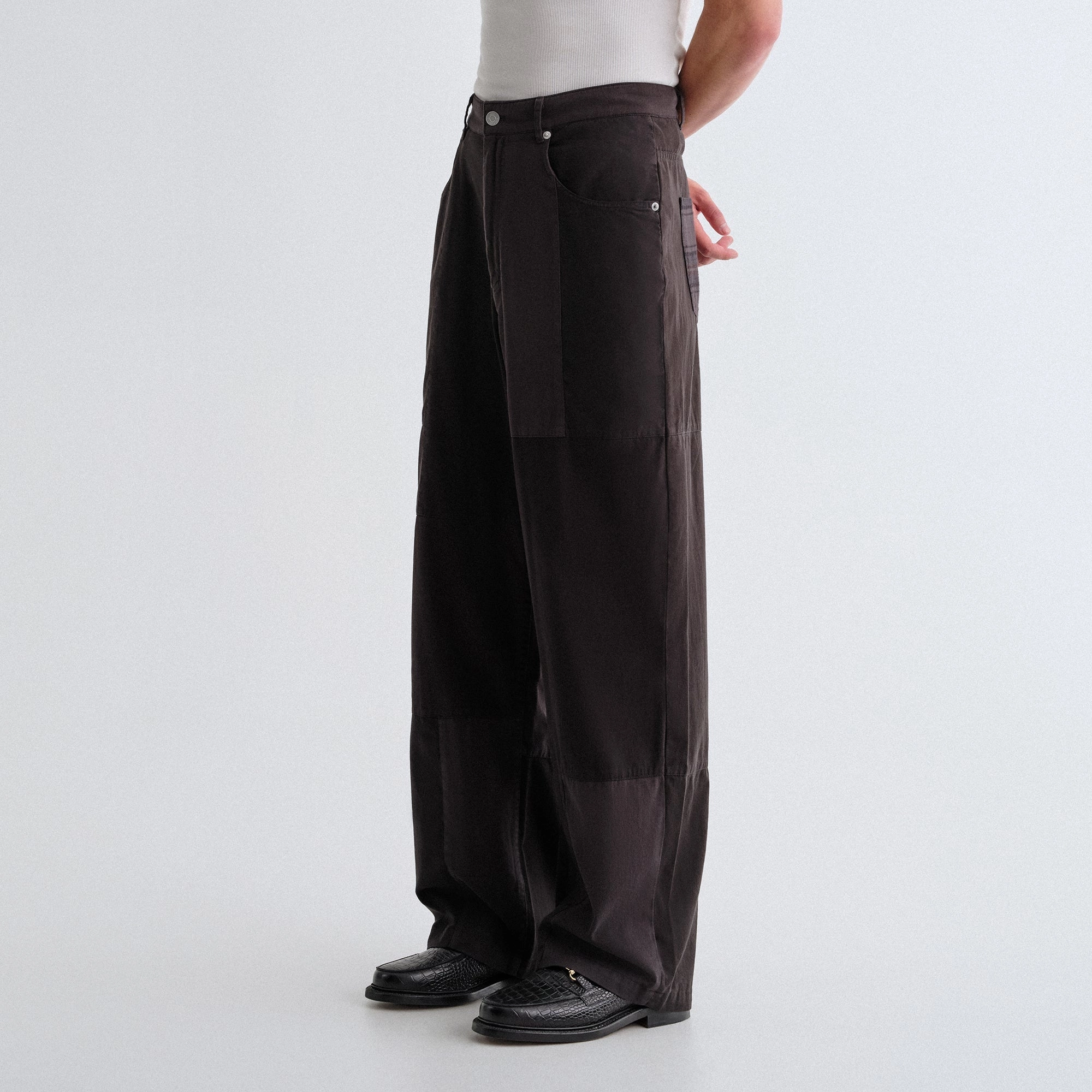Slim Design Flattering Style Kith Garment Dyed Patchwork Prospect Grand - Carbon