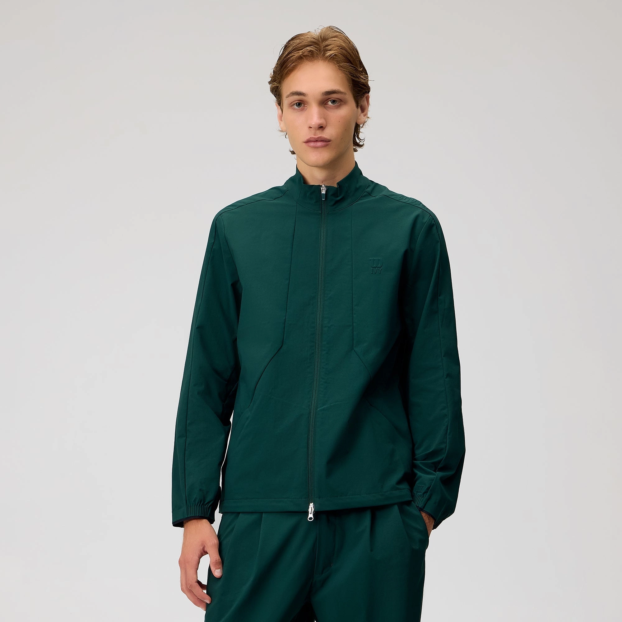 Abrasion resistant Weekend Chill Style Kith Ivy for Wilson Warm Up Jacket - Ivy Green