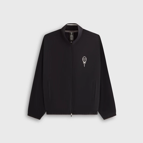 Stretchable Cuffs Zip Pockets Kith Ivy for Wilson Women's Court Jacket - Black