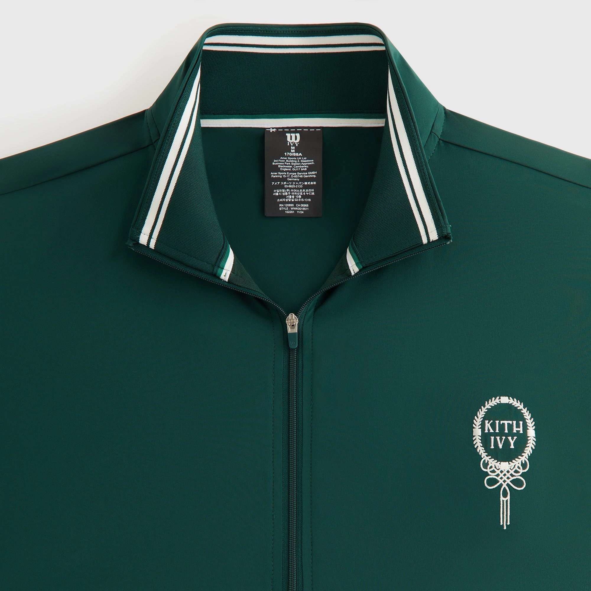 Kith Ivy for Wilson Women's Court Jacket - Ivy Green Contoured Back Panel