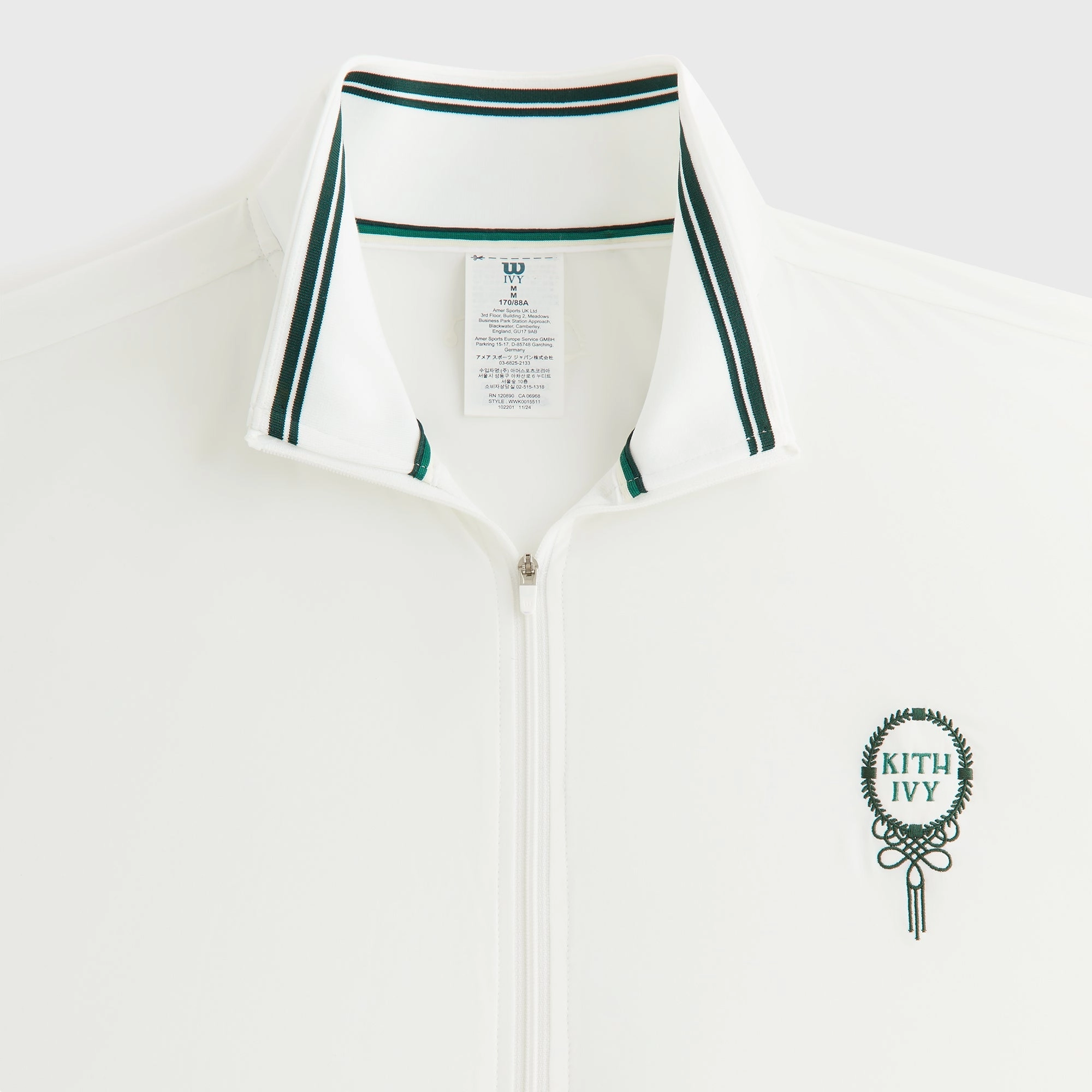 Breathable Outer Shell Kith Ivy for Wilson Women's Court Jacket - White