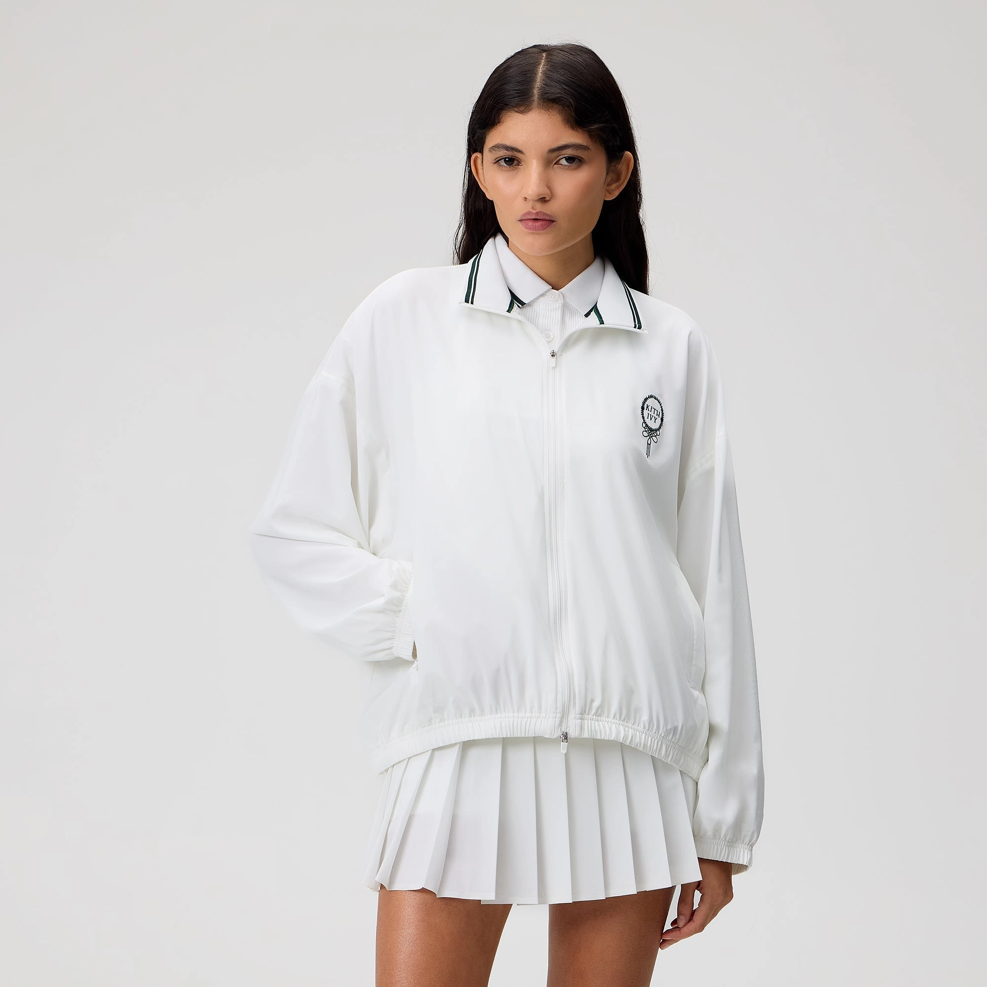 Anti Pill Surface Kith Ivy for Wilson Women's Court Jacket - White