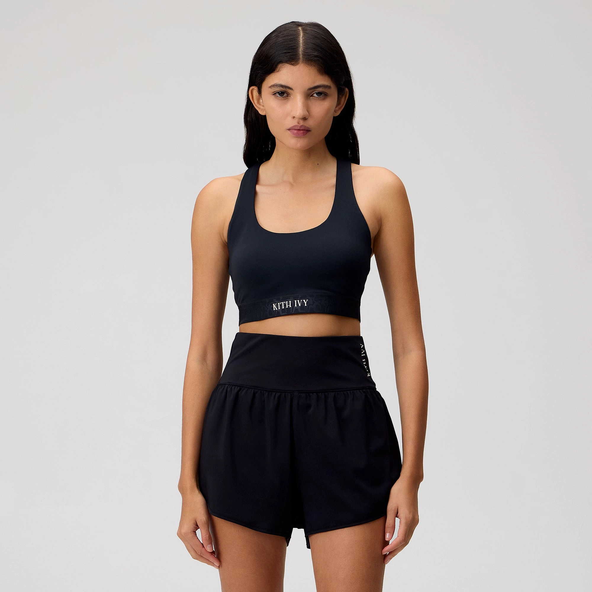 Kith Ivy for Wilson Women's Doubles Racerback Bra - Black Classic Fit Warm Adults