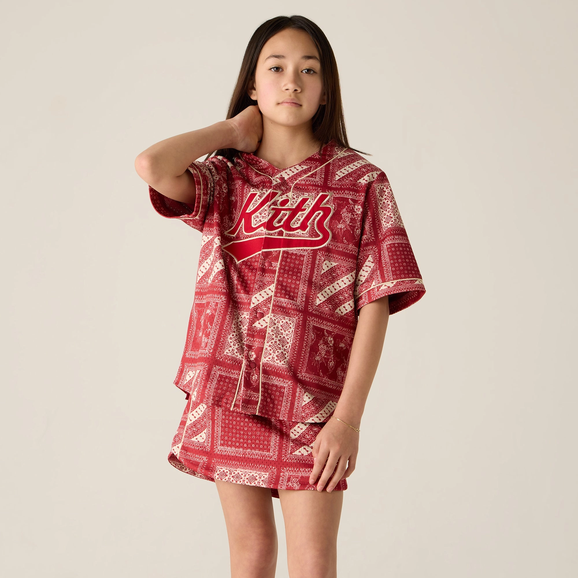 Durable Wicking Channels Kith Kids Baseball Mesh Shirt - Bitters