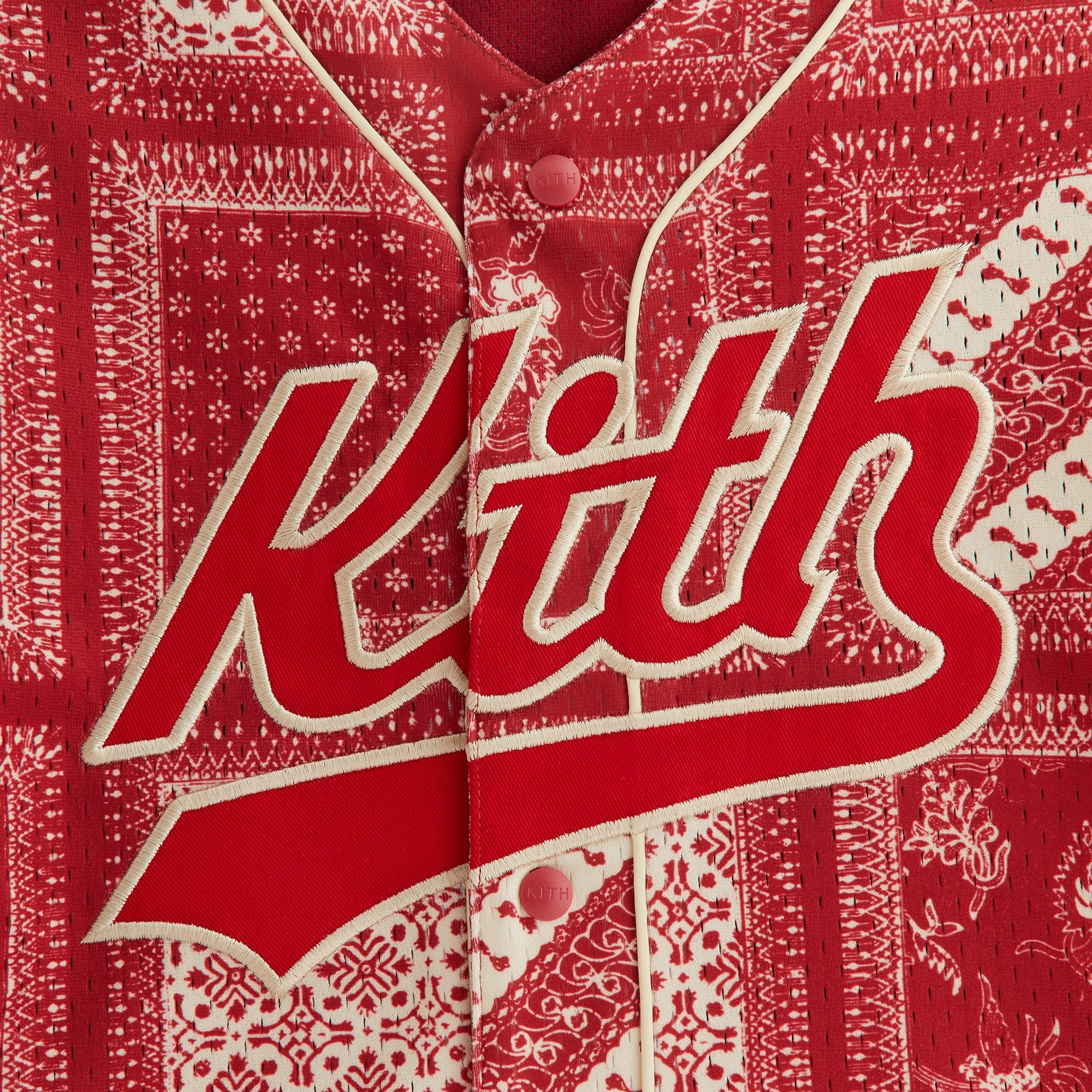 Wind Resistant Barrier Irregularity Balanced Weave Kith Kids Baseball Mesh Shirt - Bitters