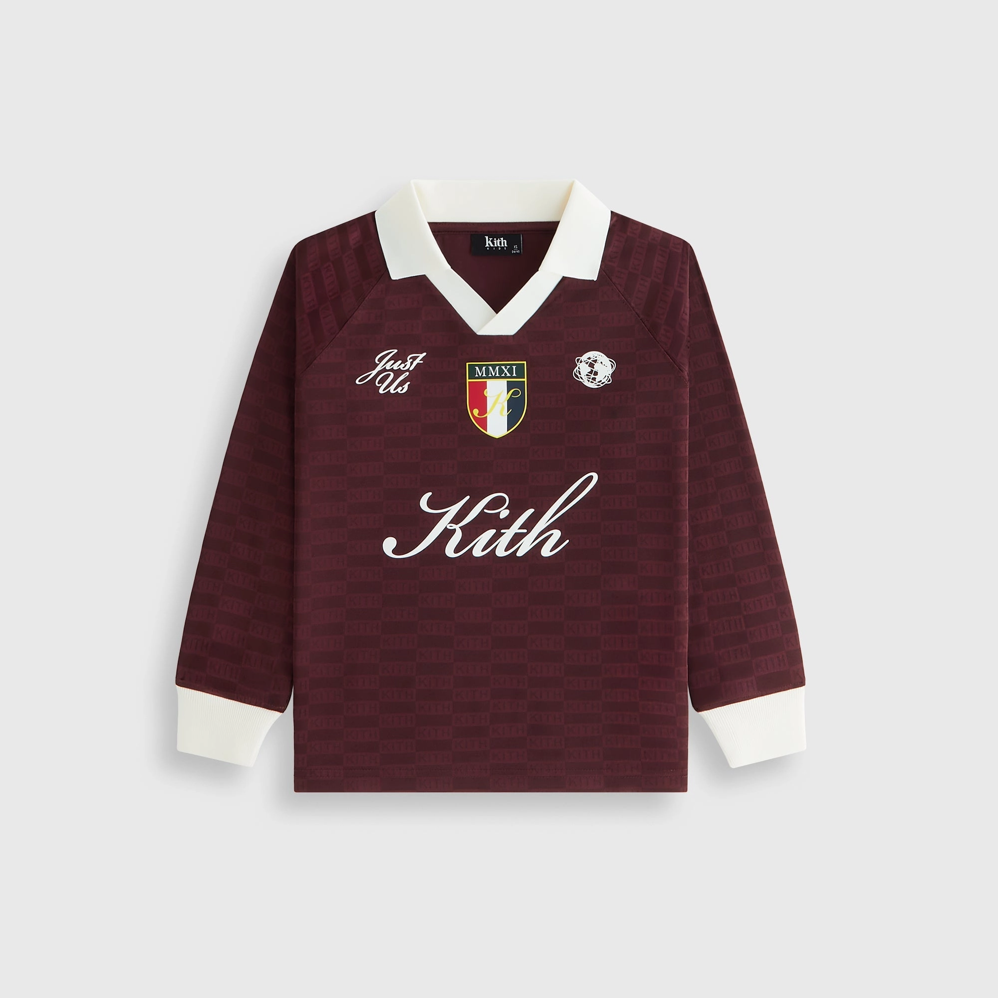 Kith Kids Long Sleeve Soccer Jersey Polo - Magma Rugged Wear quick dry