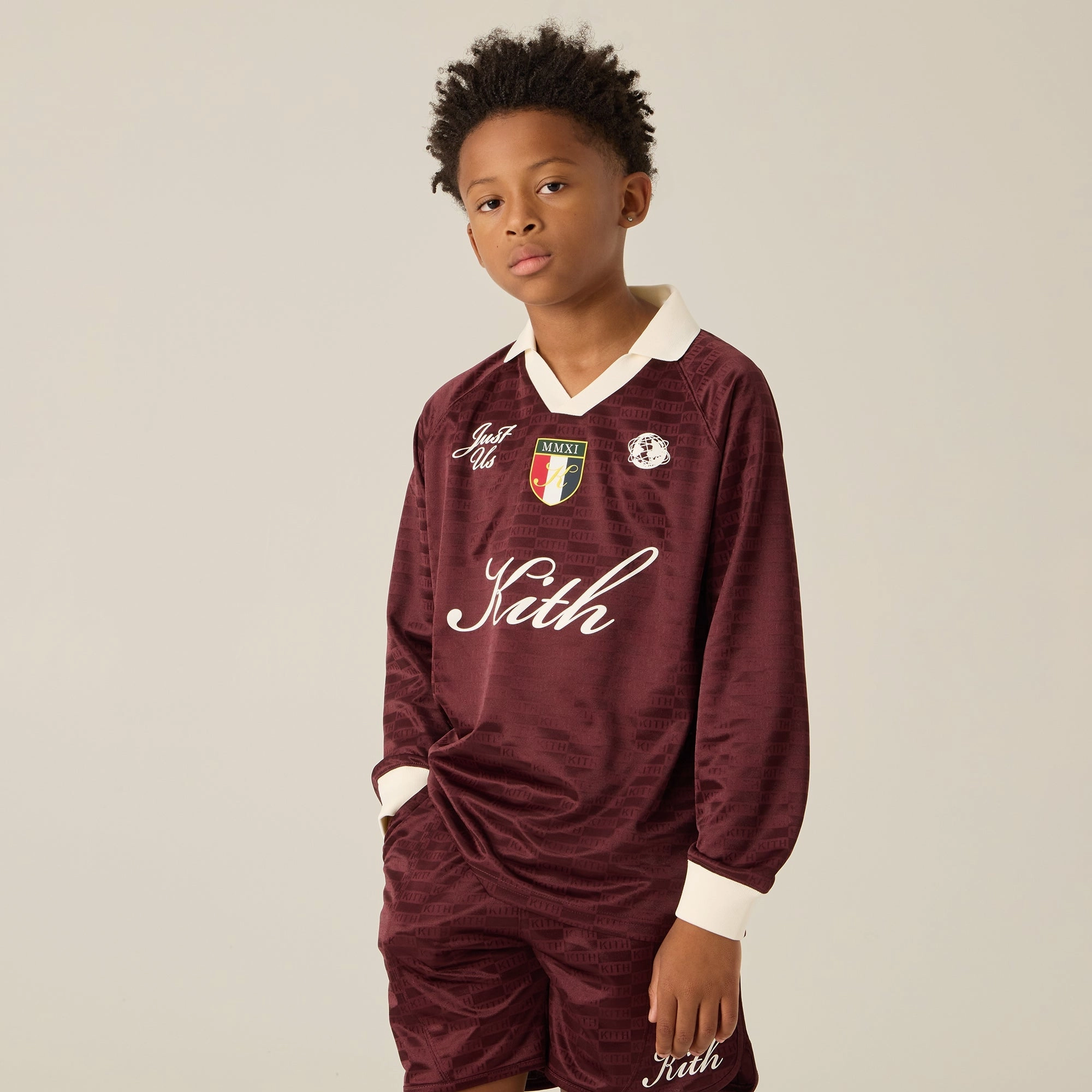 Kith Kids Long Sleeve Soccer Jersey Polo - Magma Cooling Core Technology