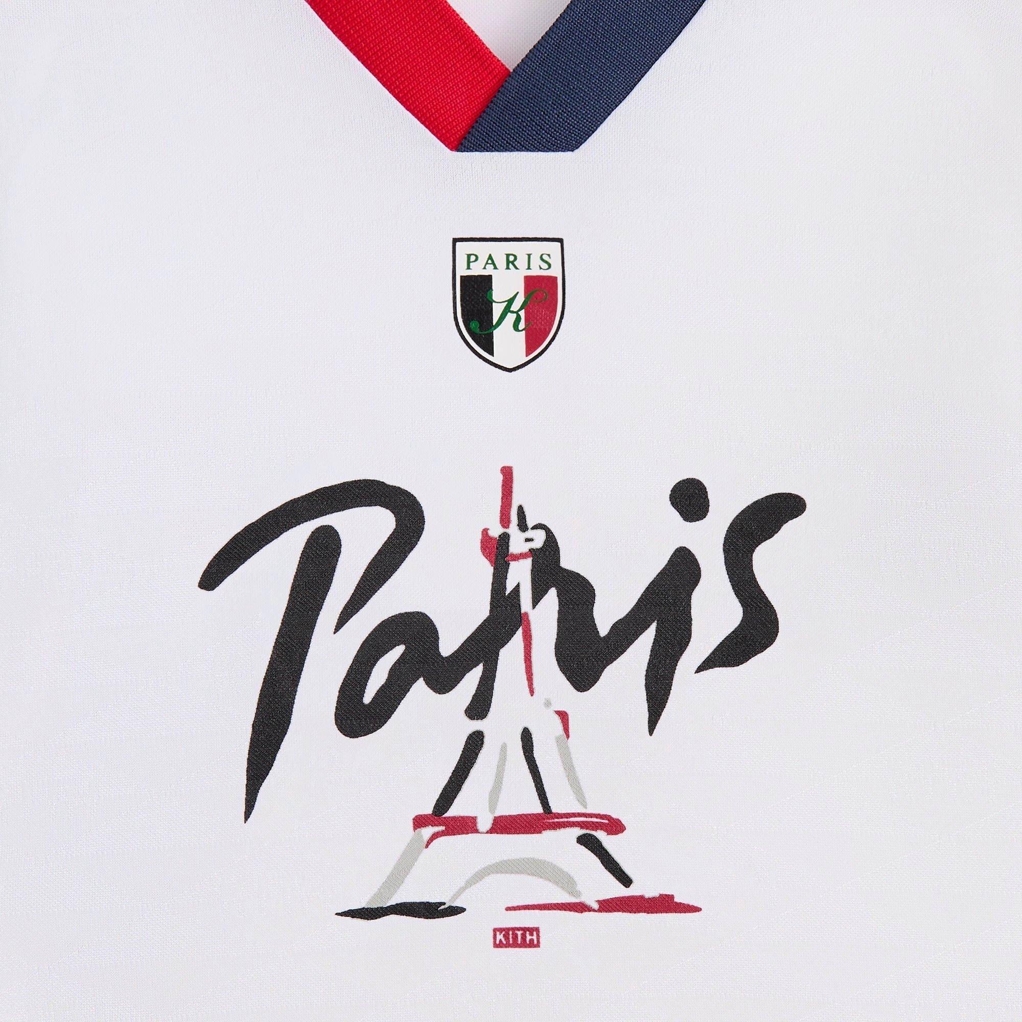 Breathable activewear Kith Kids Paris Soccer Top - White