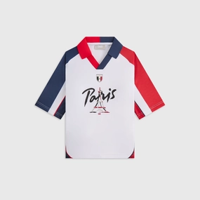 Kith Kids Paris Soccer Top - White Quick Release Zipper Tech