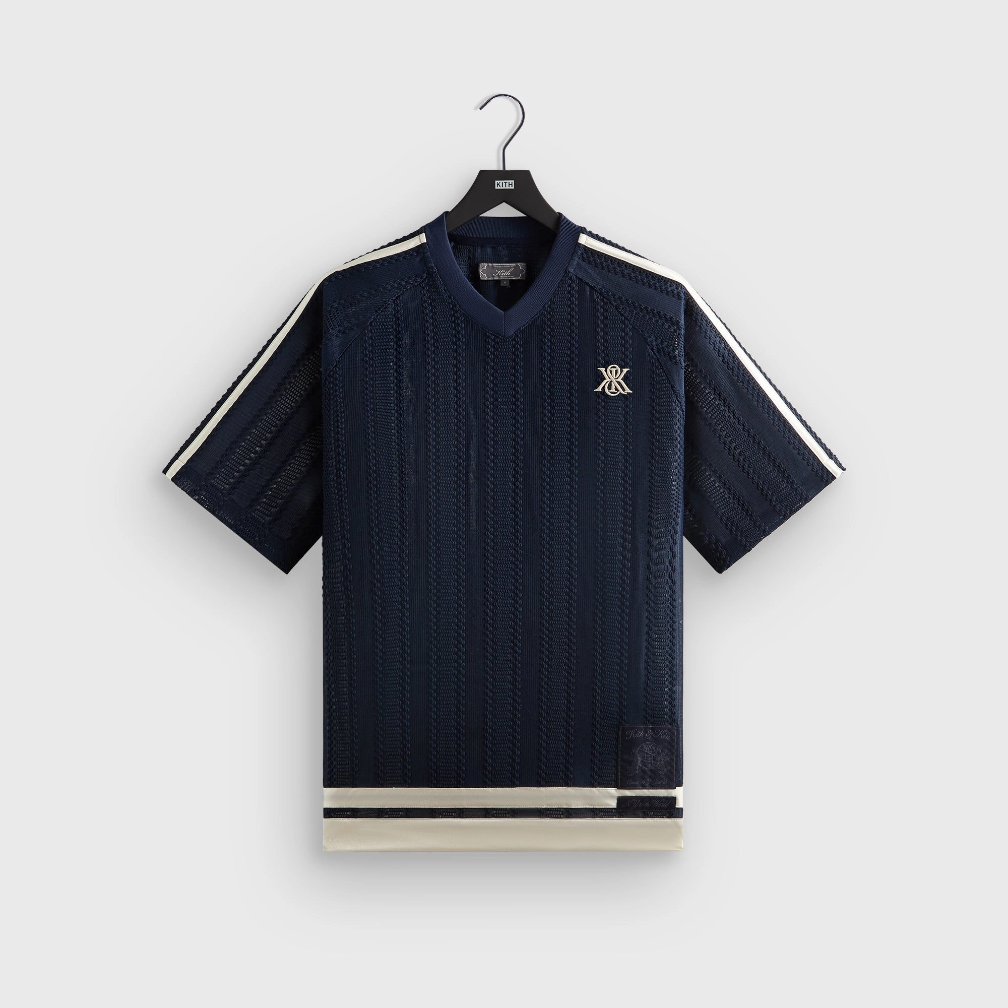 Kith Leon Short Sleeve Lace Combo Jersey - Nocturnal Odor Resistant Fabric Non Chafe Seams