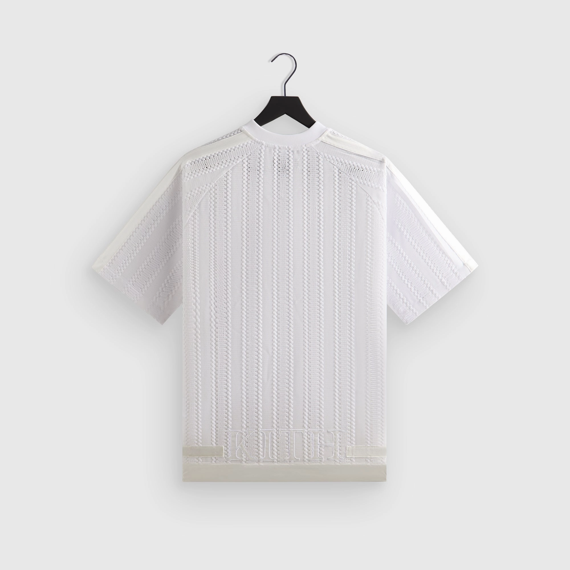 Street Style Kith Leon Short Sleeve Lace Combo Jersey - White
