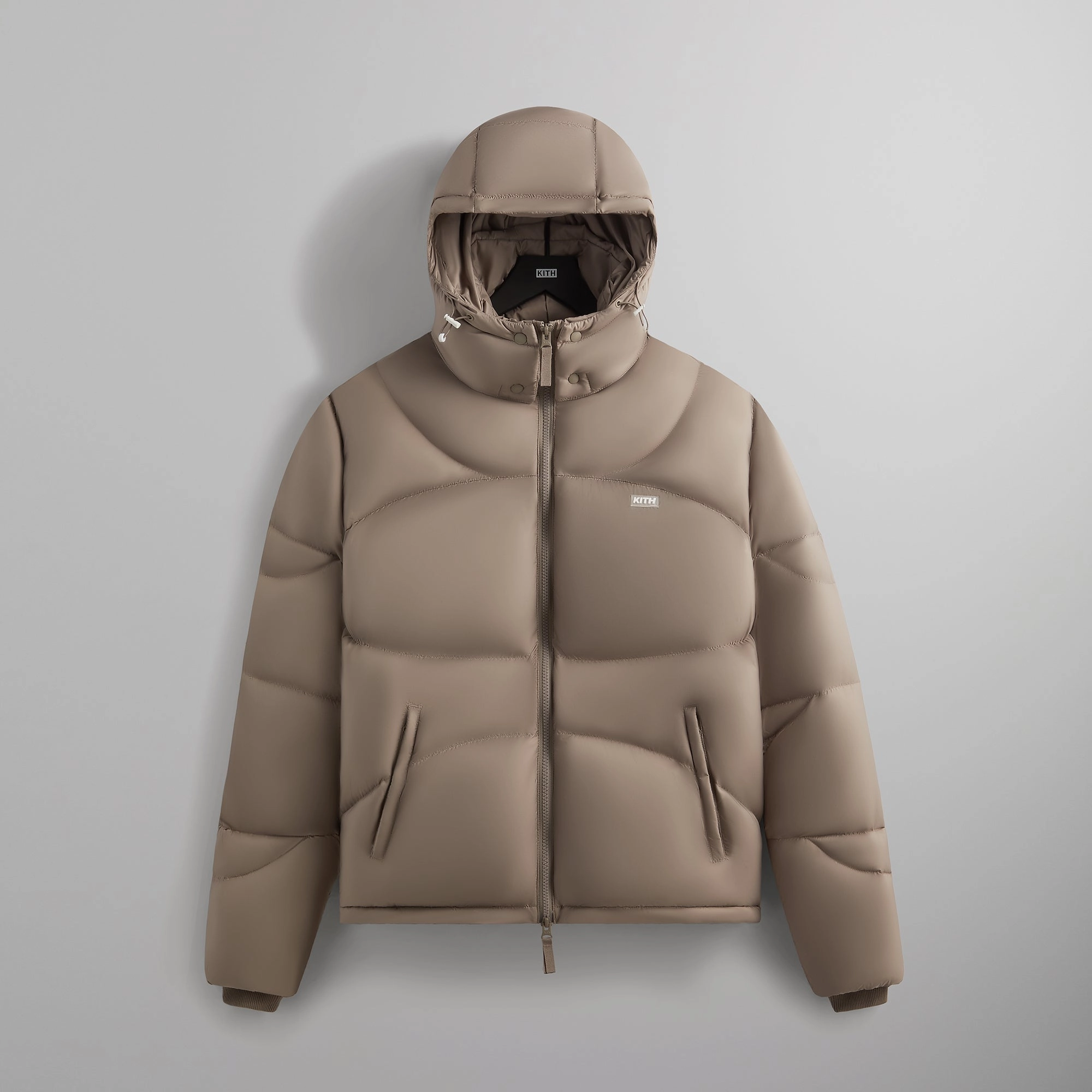 Kith Matte Stretch Taffeta Corey Puffer - Quicksand Polished Casual