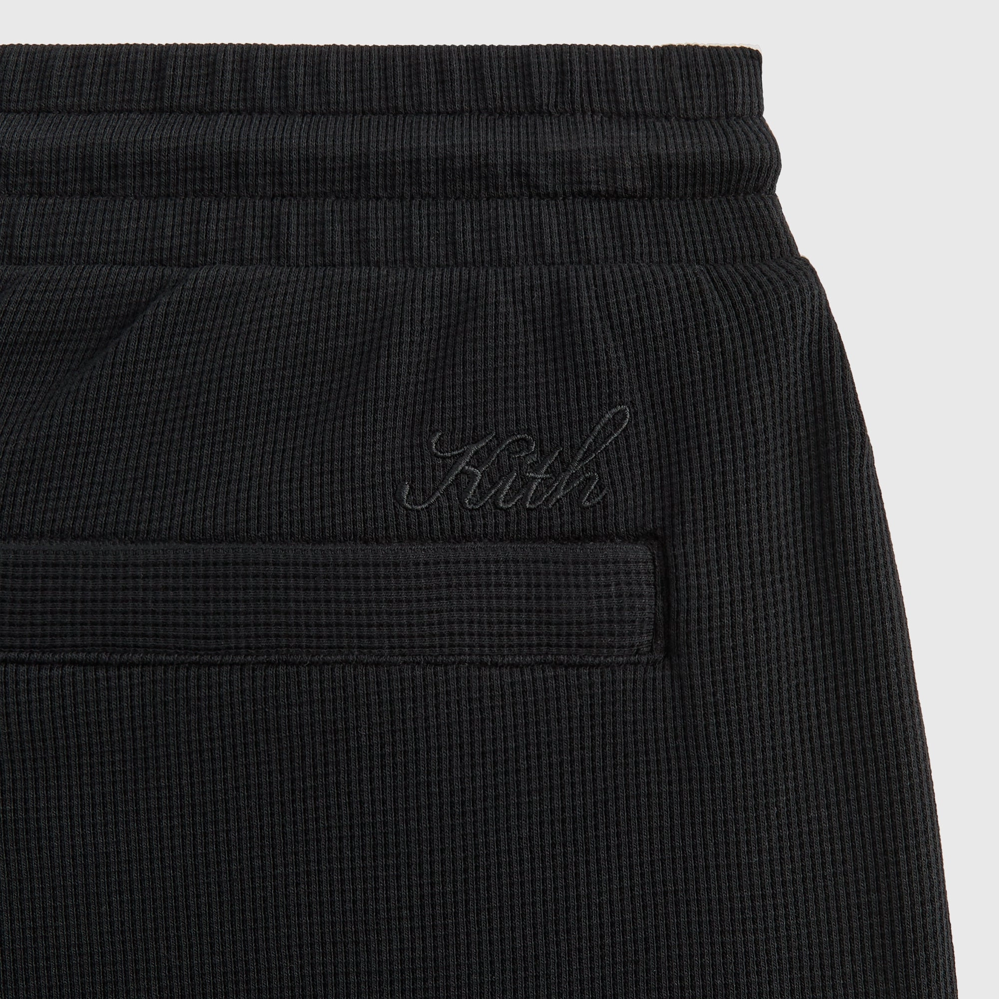 Recycled fibers StainResistantCoating Kith Micro Waffle Fairfax Cargo Short - Black