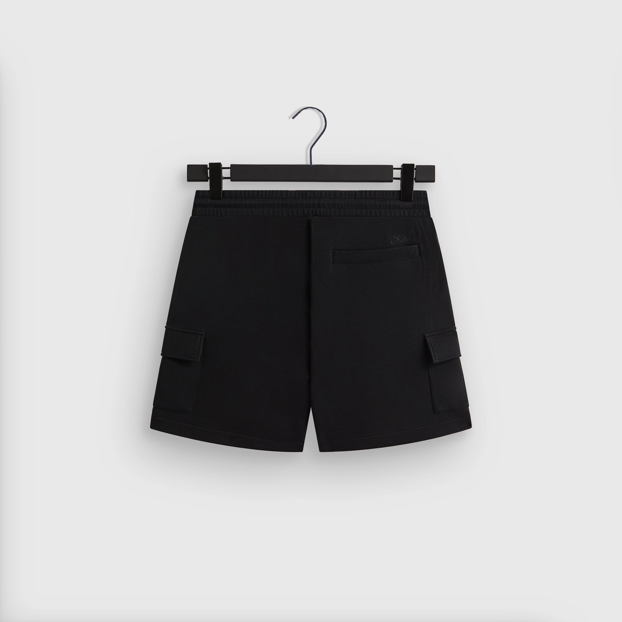 Quick-Dry Material Chilly Day Ready Kith Micro Waffle Fairfax Cargo Short - Black