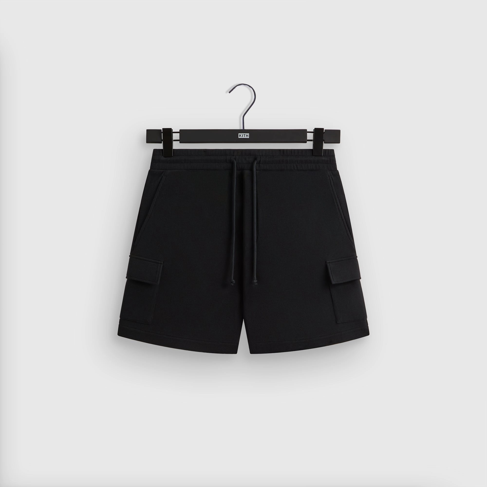 Quick Pack All Day Wear Kith Micro Waffle Fairfax Cargo Short - Black