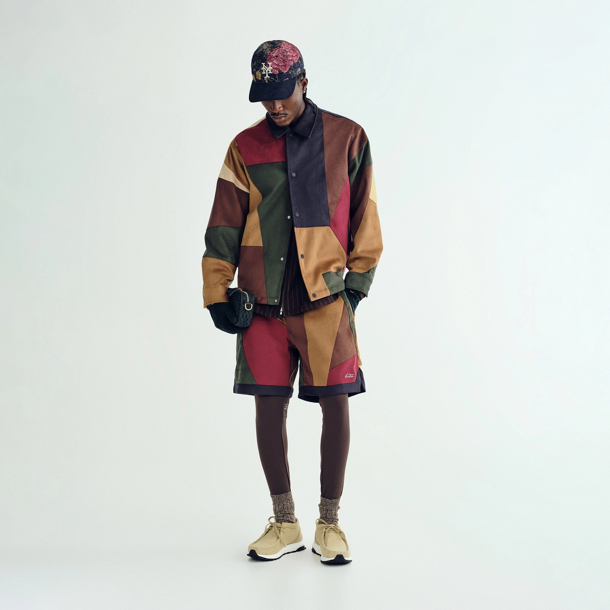 Kith Microsuede Patchwork Pirlo Jacket - Nocturnal Ventilated Panels Athletic Tailored Fit