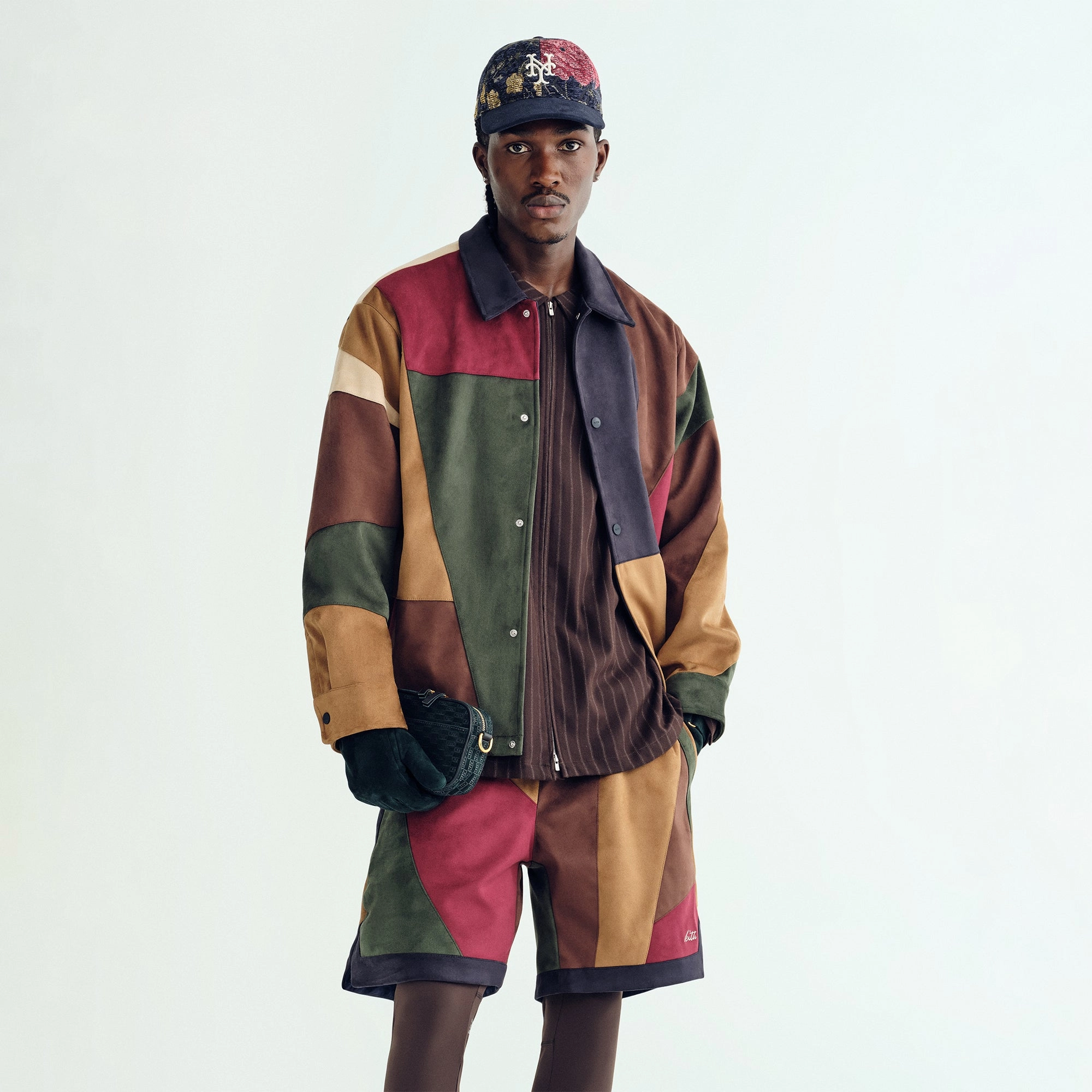 FullCoverageHood Kith Microsuede Patchwork Pirlo Jacket - Nocturnal