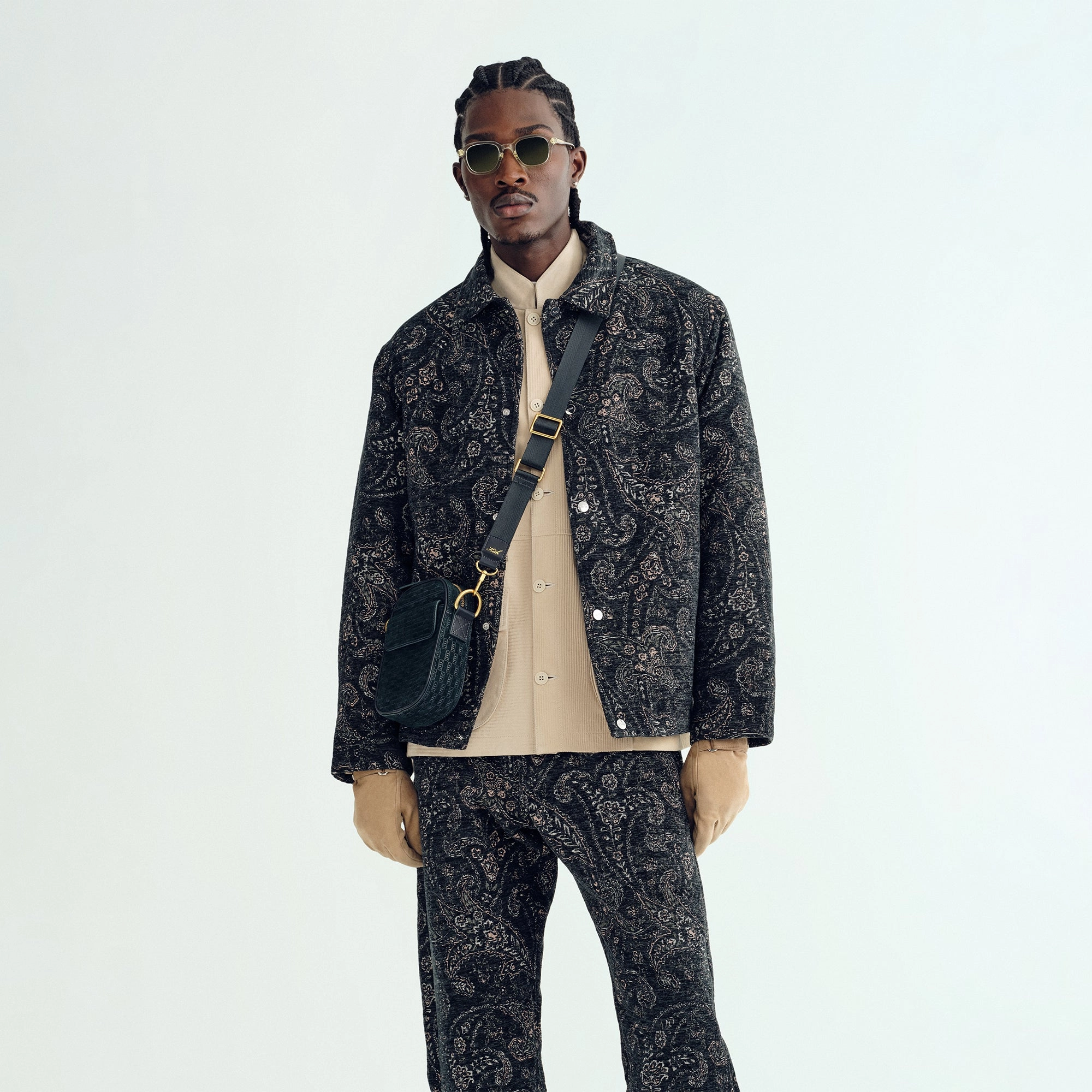 Kith Paisley Tapestry Irvin Coaches Jacket - Equestrian 3-In-1 Set Hypoallergenic Fibers