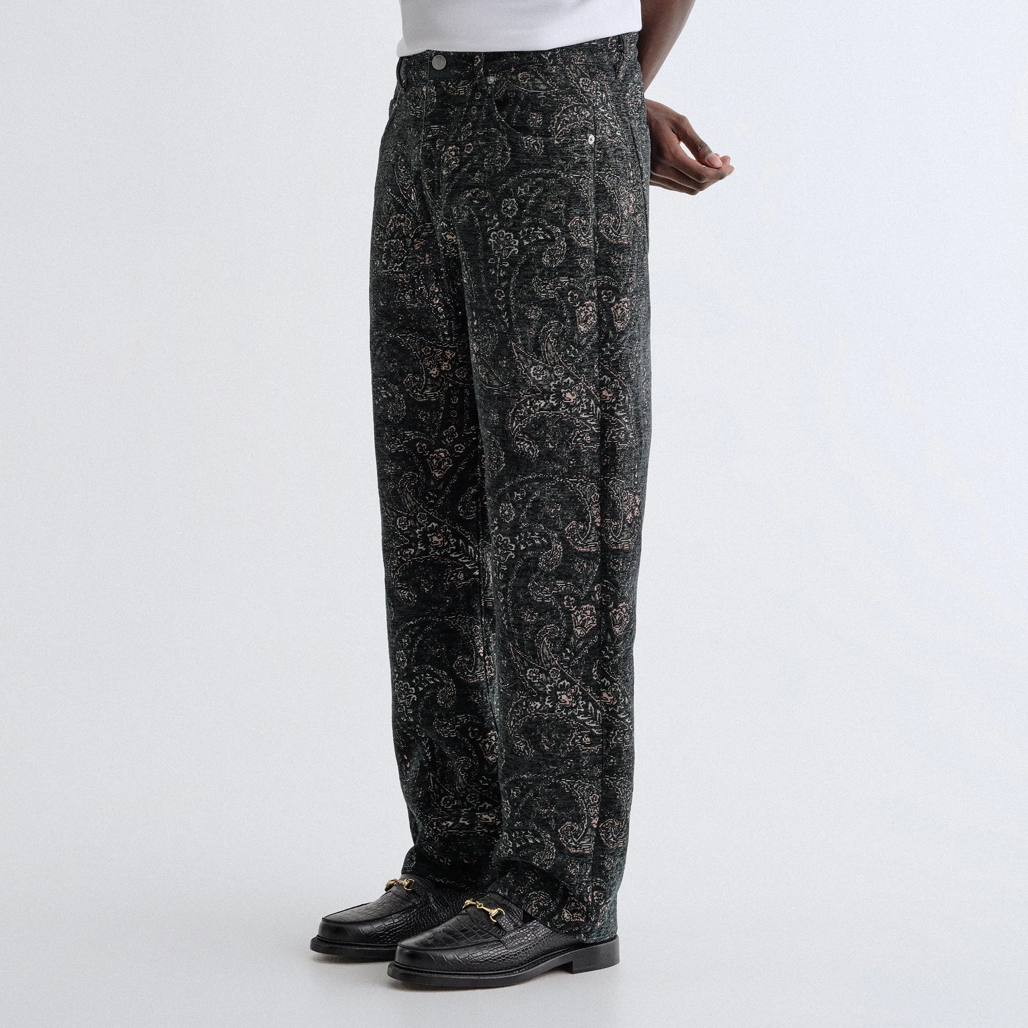 Kith Paisley Tapestry Webster Chill - Equestrian Non Iron Technology Stain Resistant