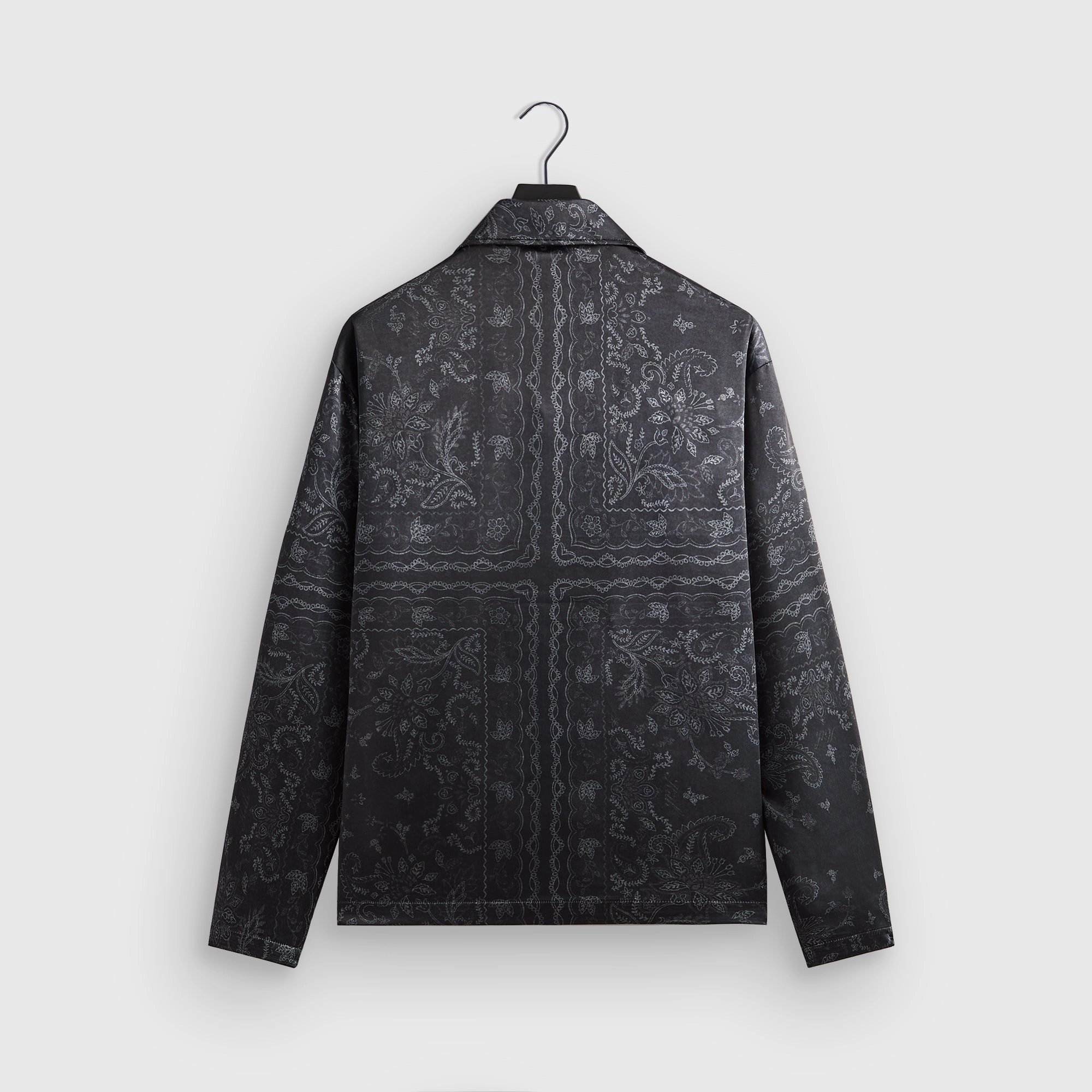Kith Panelled Bandana Long Sleeve Coaches Jacket - Black LightweightInsulation