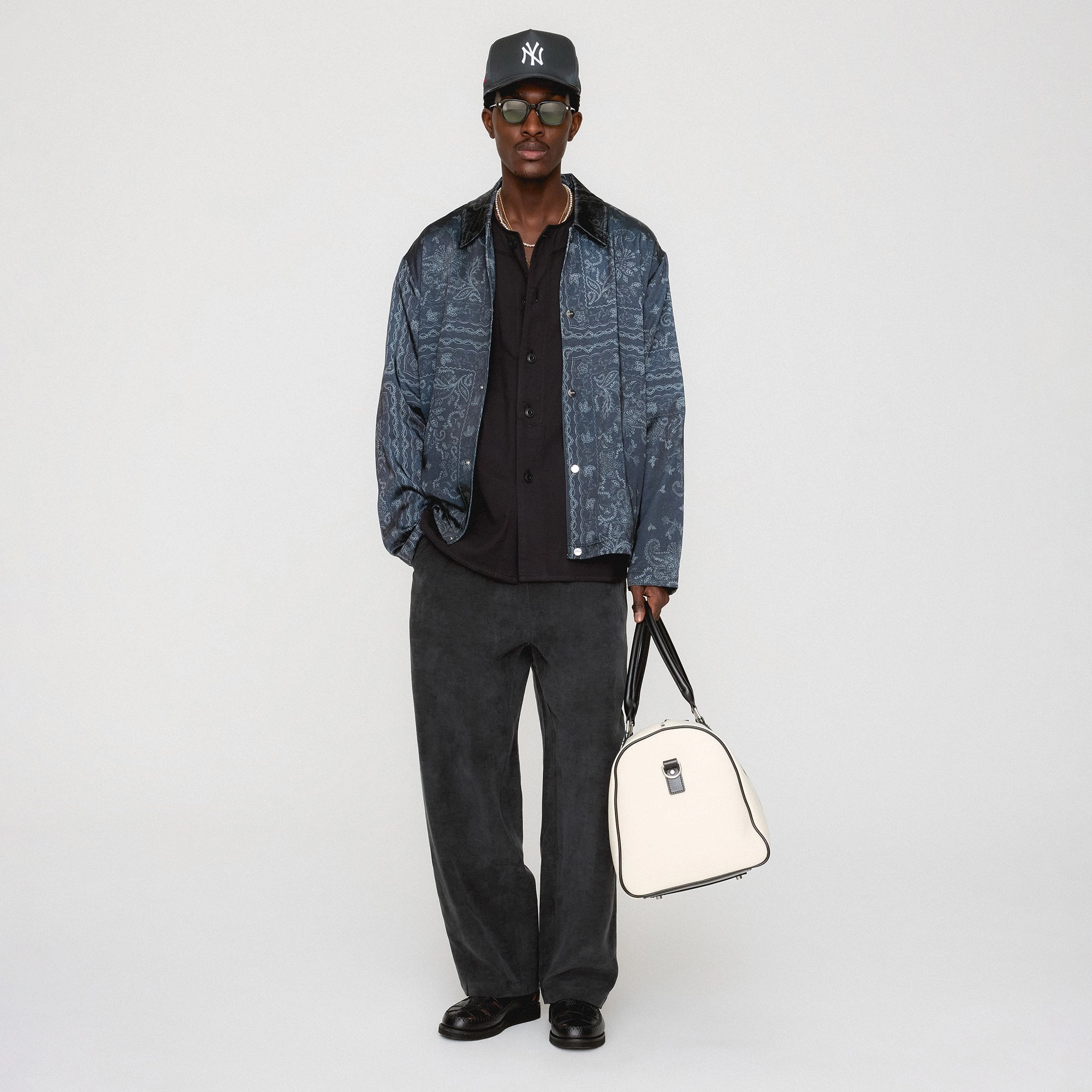 Kith Panelled Bandana Long Sleeve Coaches Jacket - Black Style Staple Stretch Comfort
